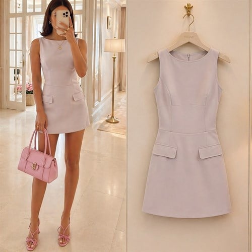 MELSA İÇİ ŞORTLU ESNEK ELBİSE