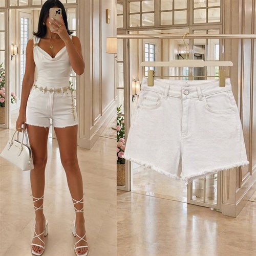 MISH ESNEK YÜKSEK BEL ŞORT