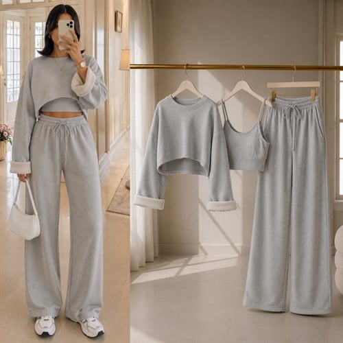 VAILY CROP SWEAT ATLET EŞOFMAN ALT TAKIM