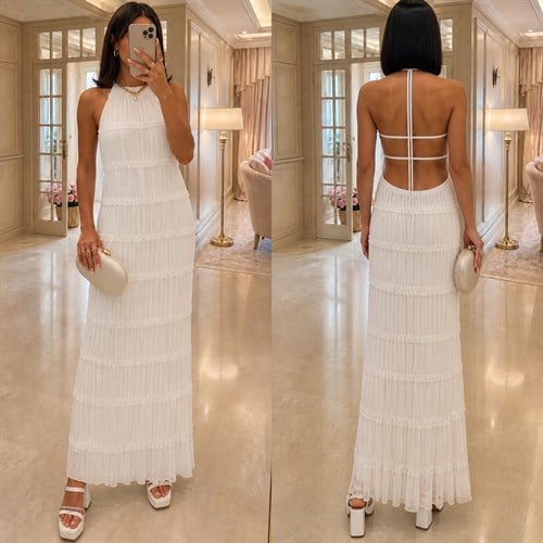 VILRA ASTARLI MAXI ELBİSE