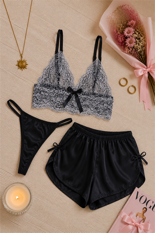 YLW BRALET ŞORT STRING TAKIM