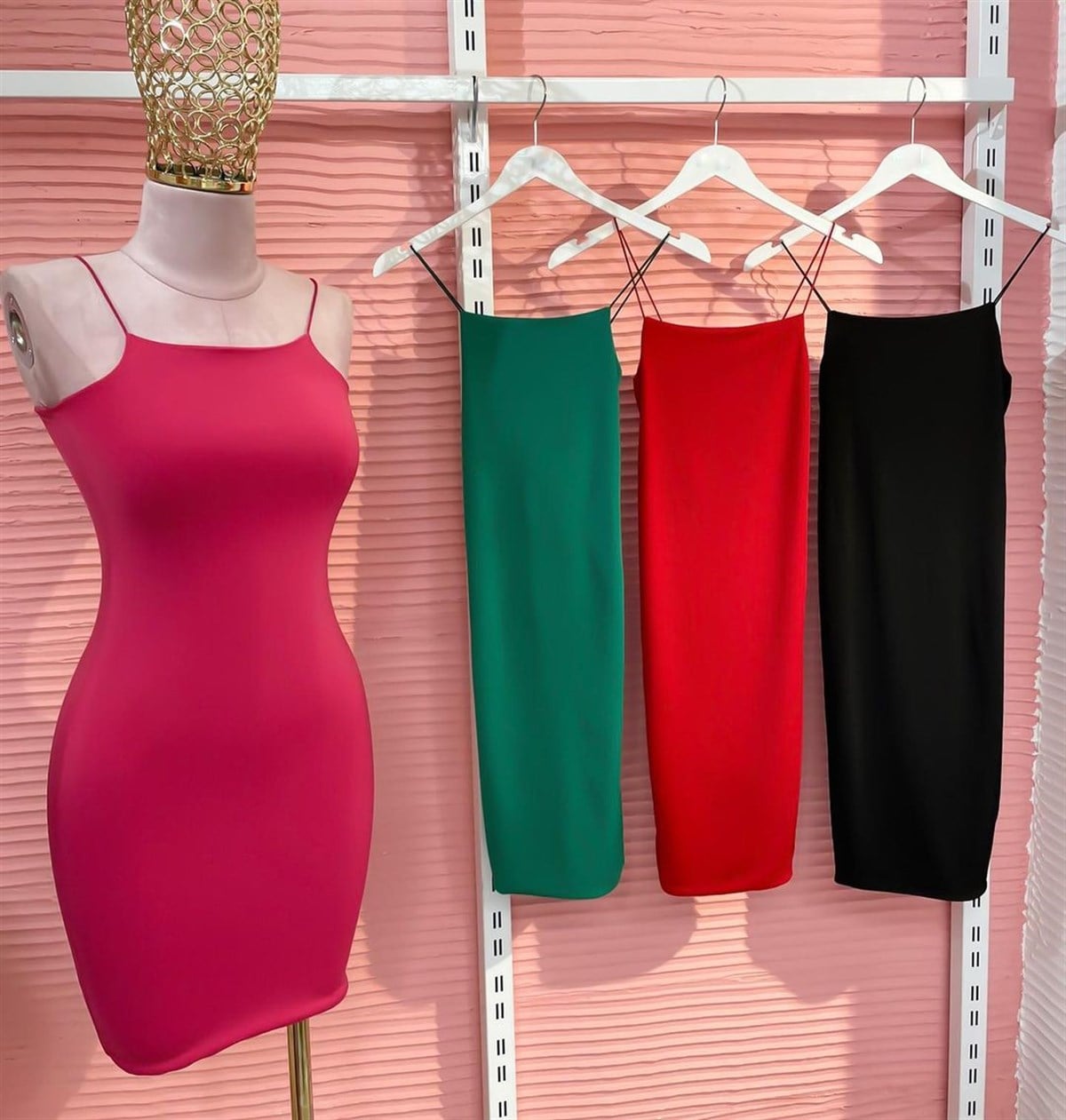  İP ASKI SANDY ELBİSE