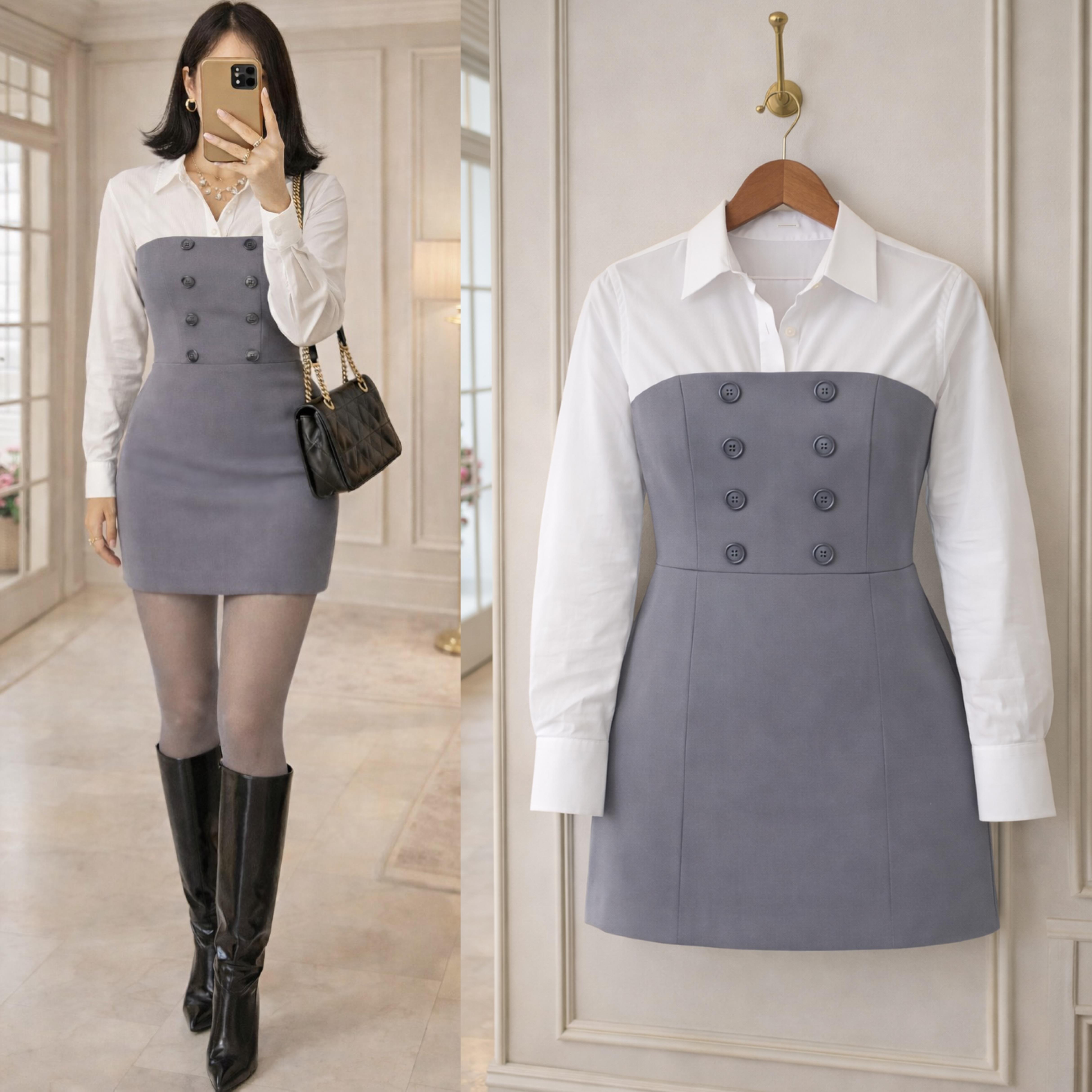  MEI GÖMLEK BİRLEŞİK ELBİSE