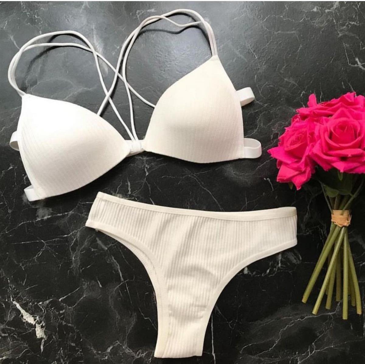 ADRIANA PUSH UP DOLGULU İÇ ÇAMAŞIRI TAKIM BEYAZ