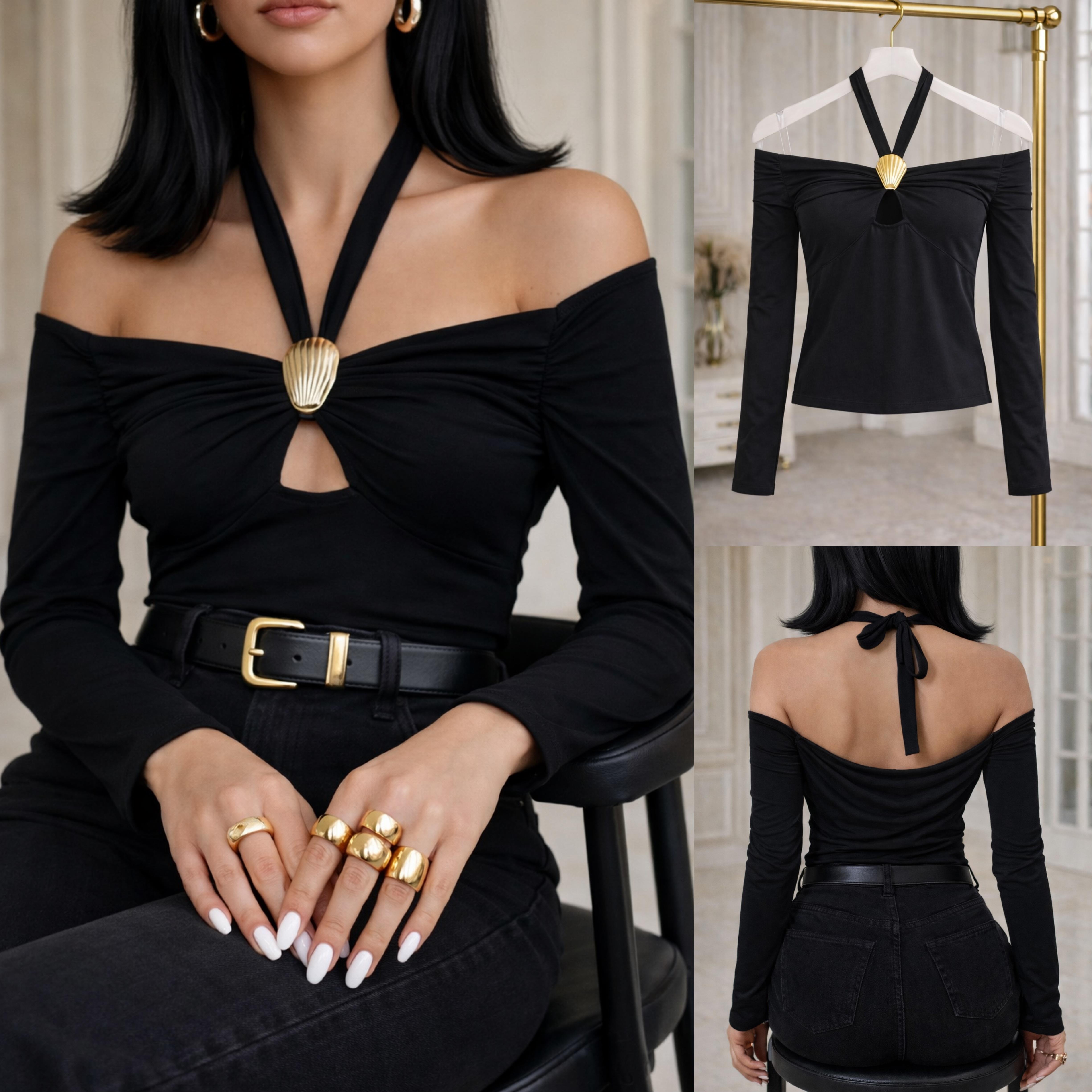 ALEYA AKSESUARLI BLUZ 