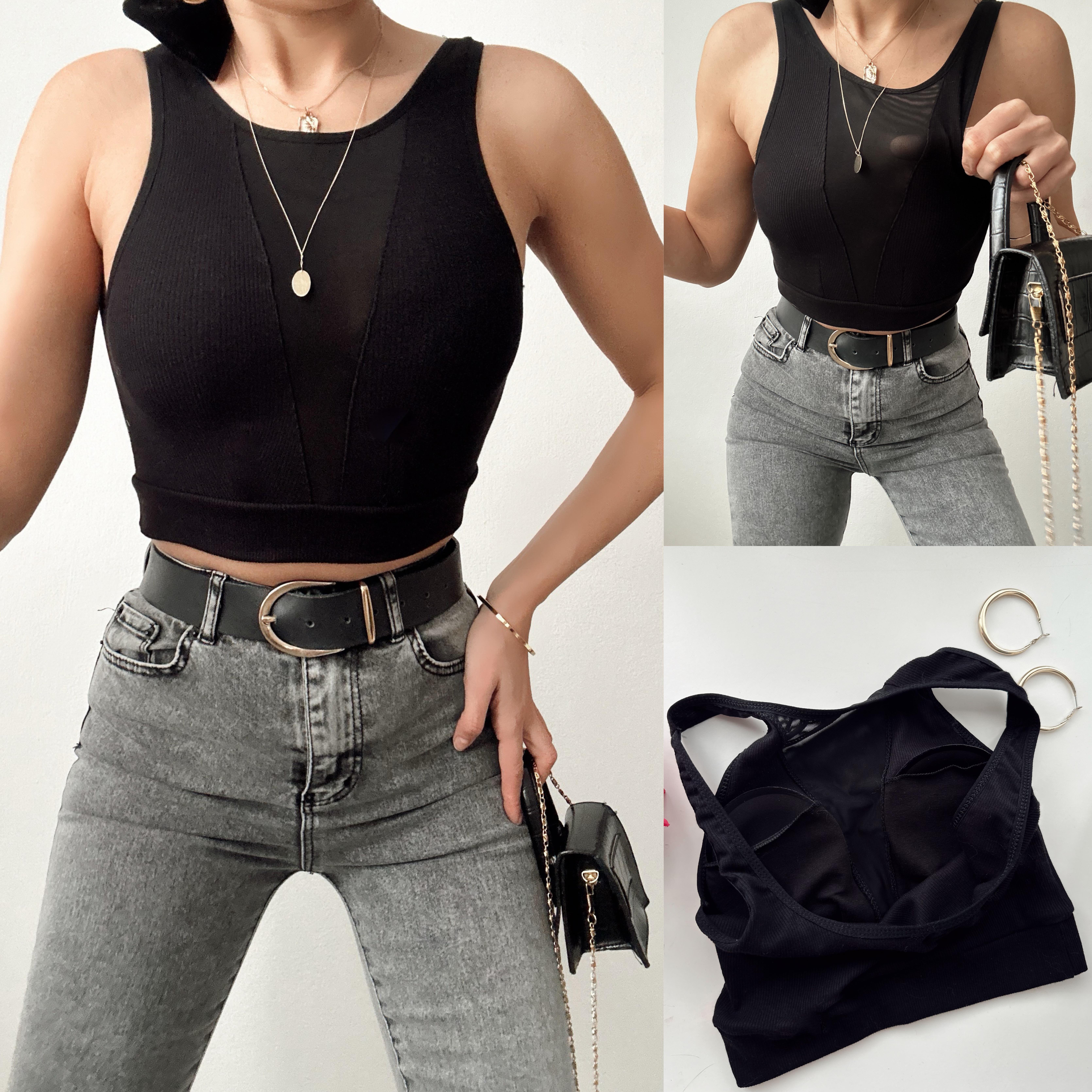 ARINYA ÇIKARILABİLİR DOLGULU BUSTİYER SİYAH