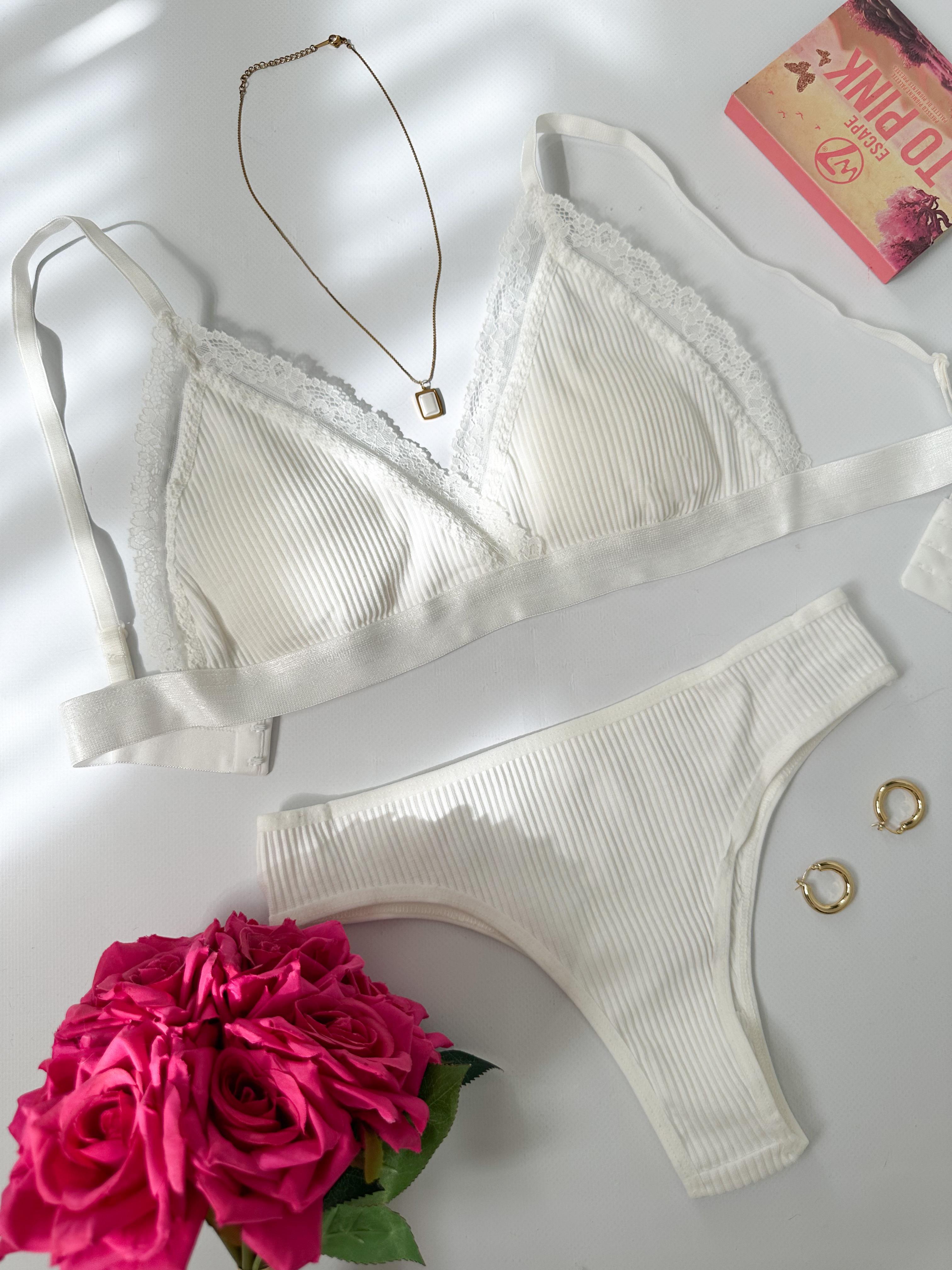 AVA ÇIKARILABİLİR DOLGULU İÇ ÇAMAŞIRI TAKIMI BEYAZ             