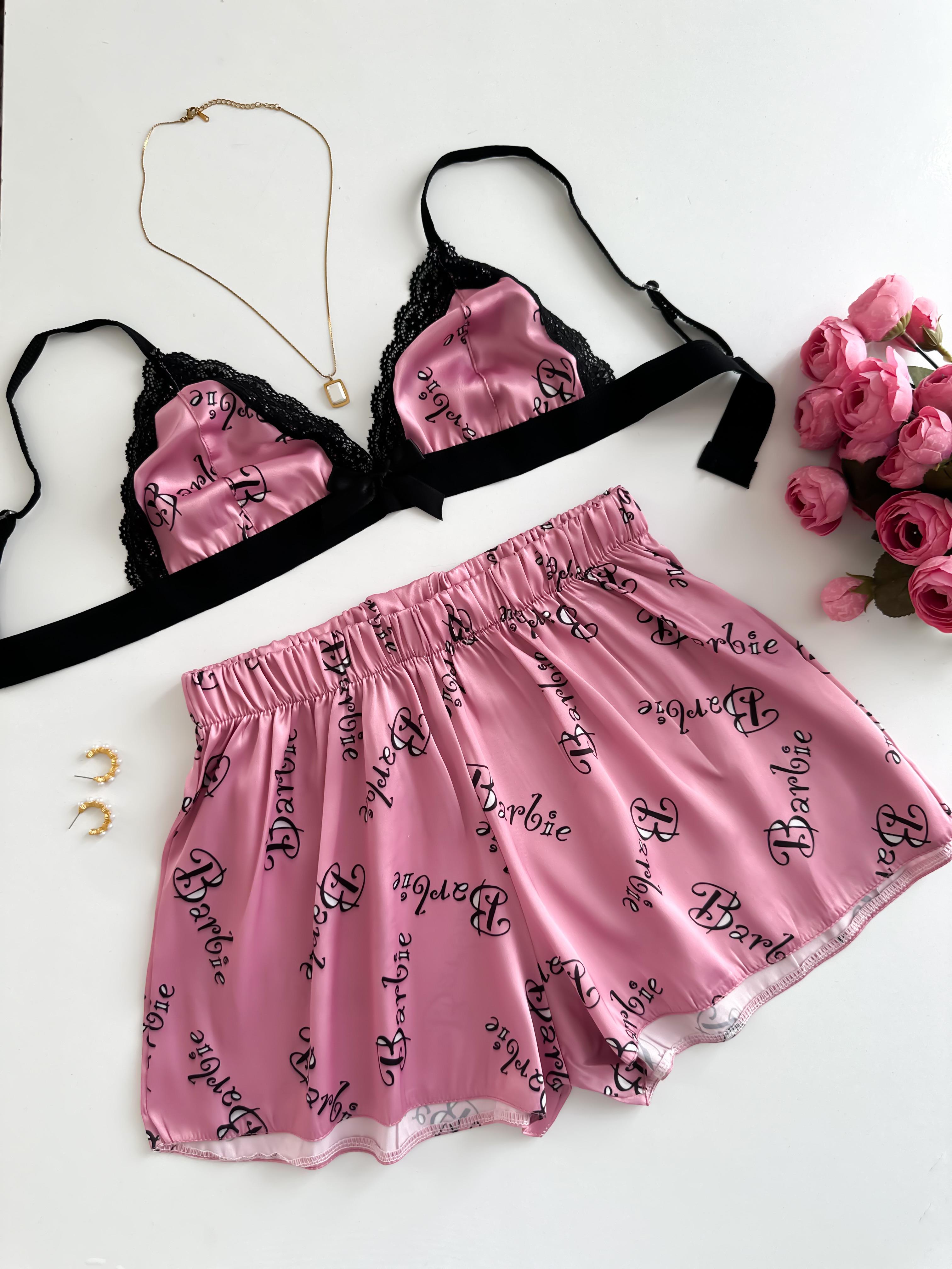 BRB SATEN ŞORTLU SÜTYEN TAKIM 