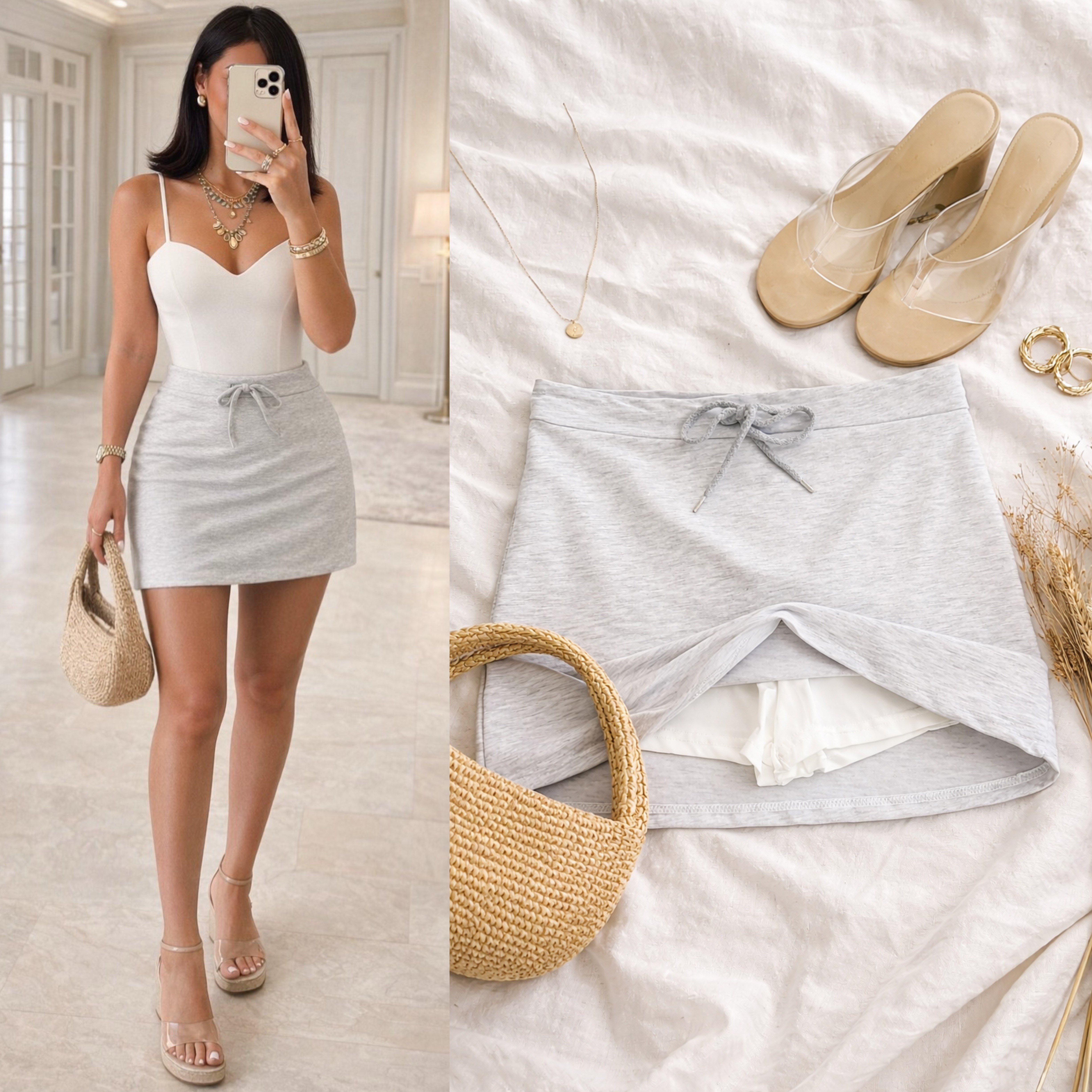 BRENDA İÇİ ŞORTLU ETEK 