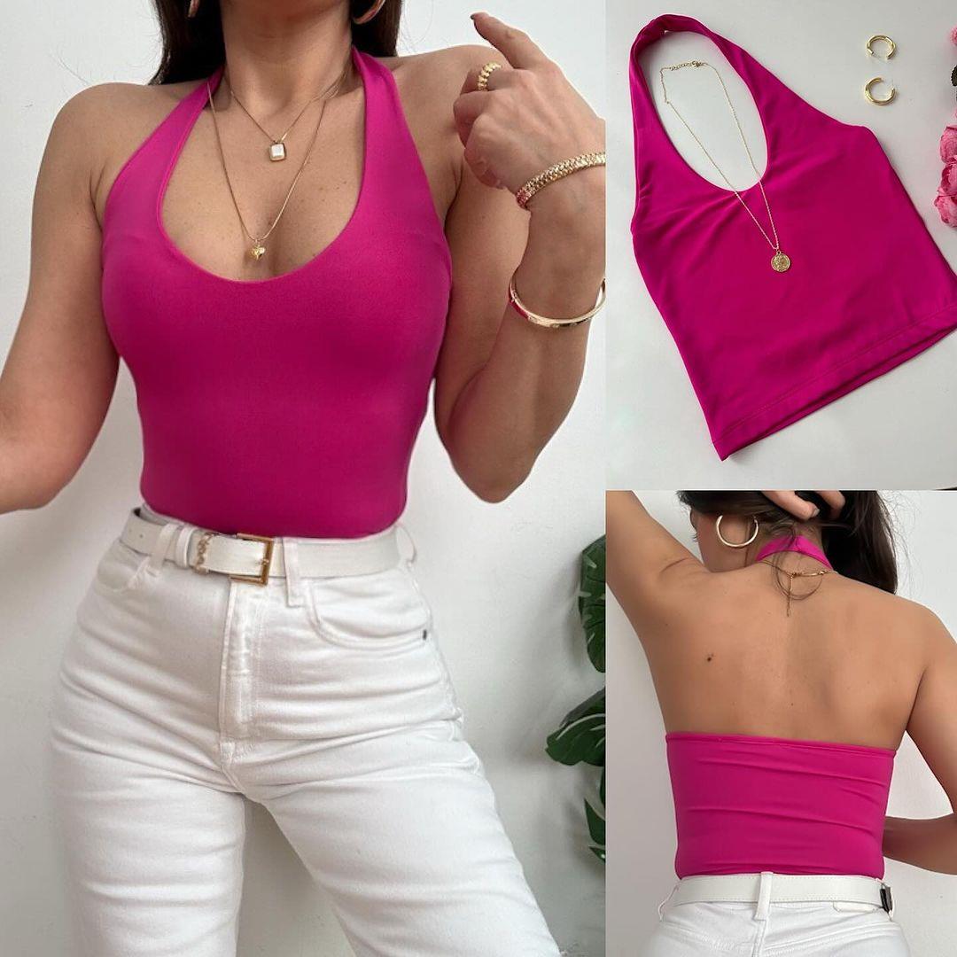 BSK SANDY BOYUNDAN GEÇMELİ BLUZ 