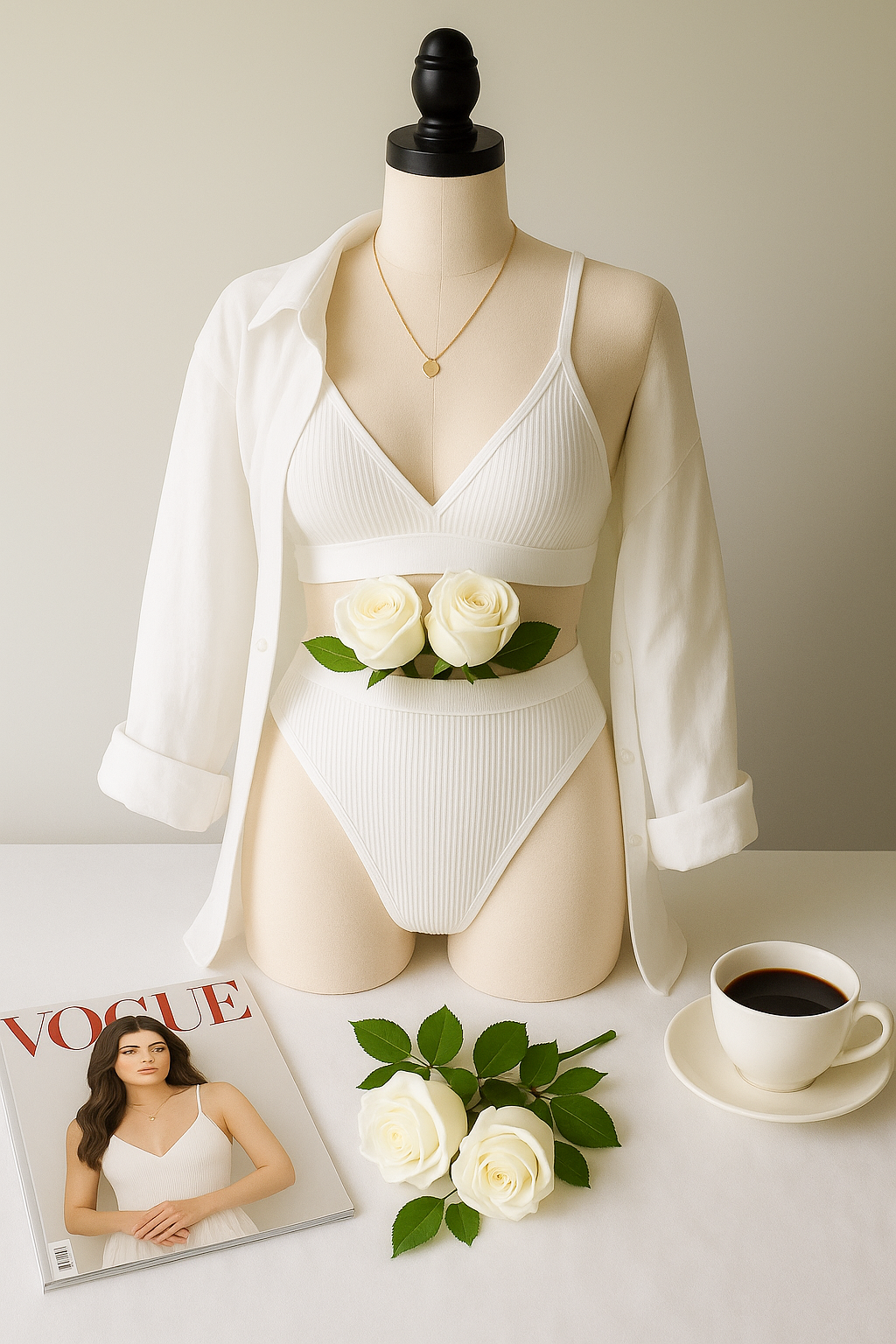 CINDY FİTİLLİ SÜTYEN STRING TAKIM BEYAZ