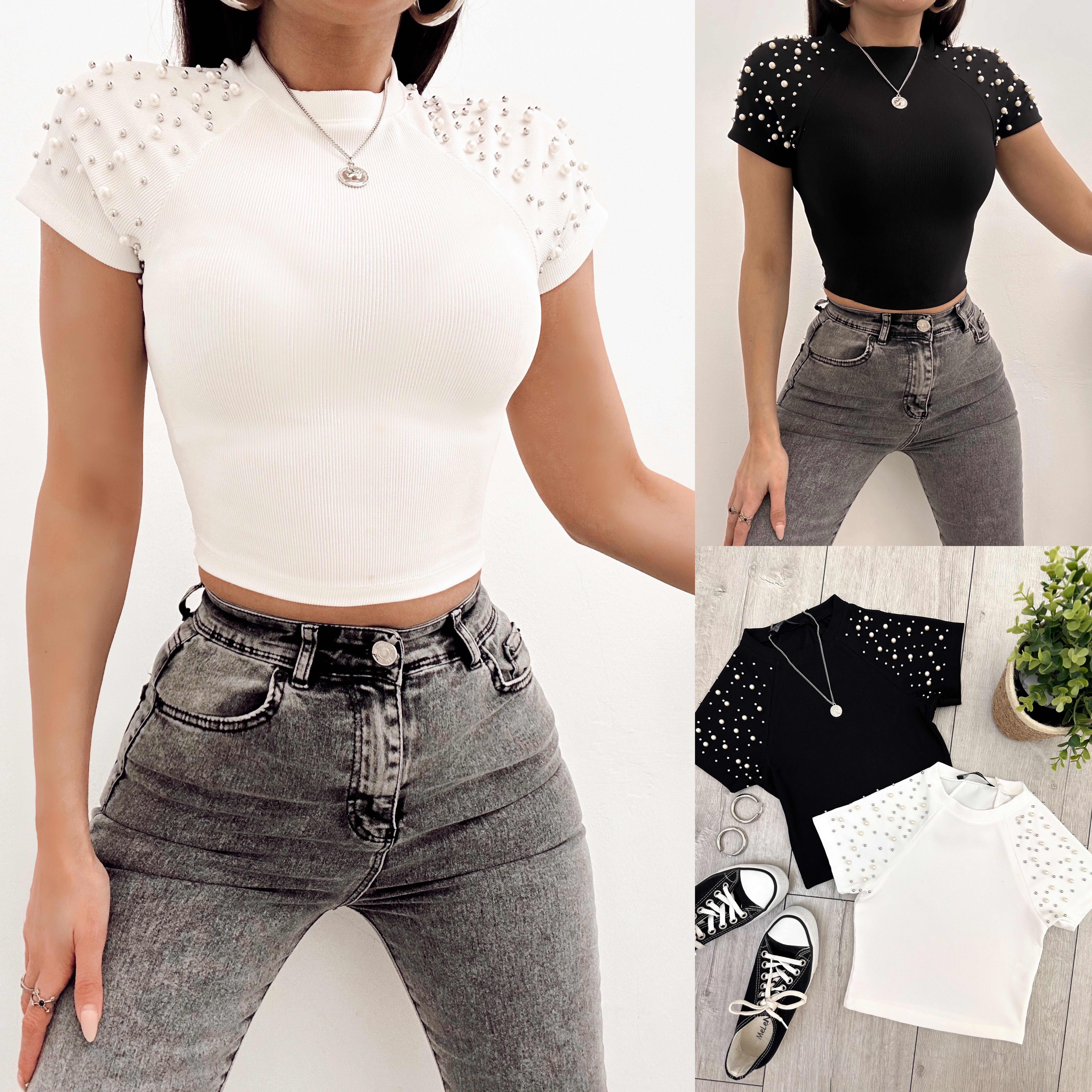 DANIRA İNCİLİ BLUZ 