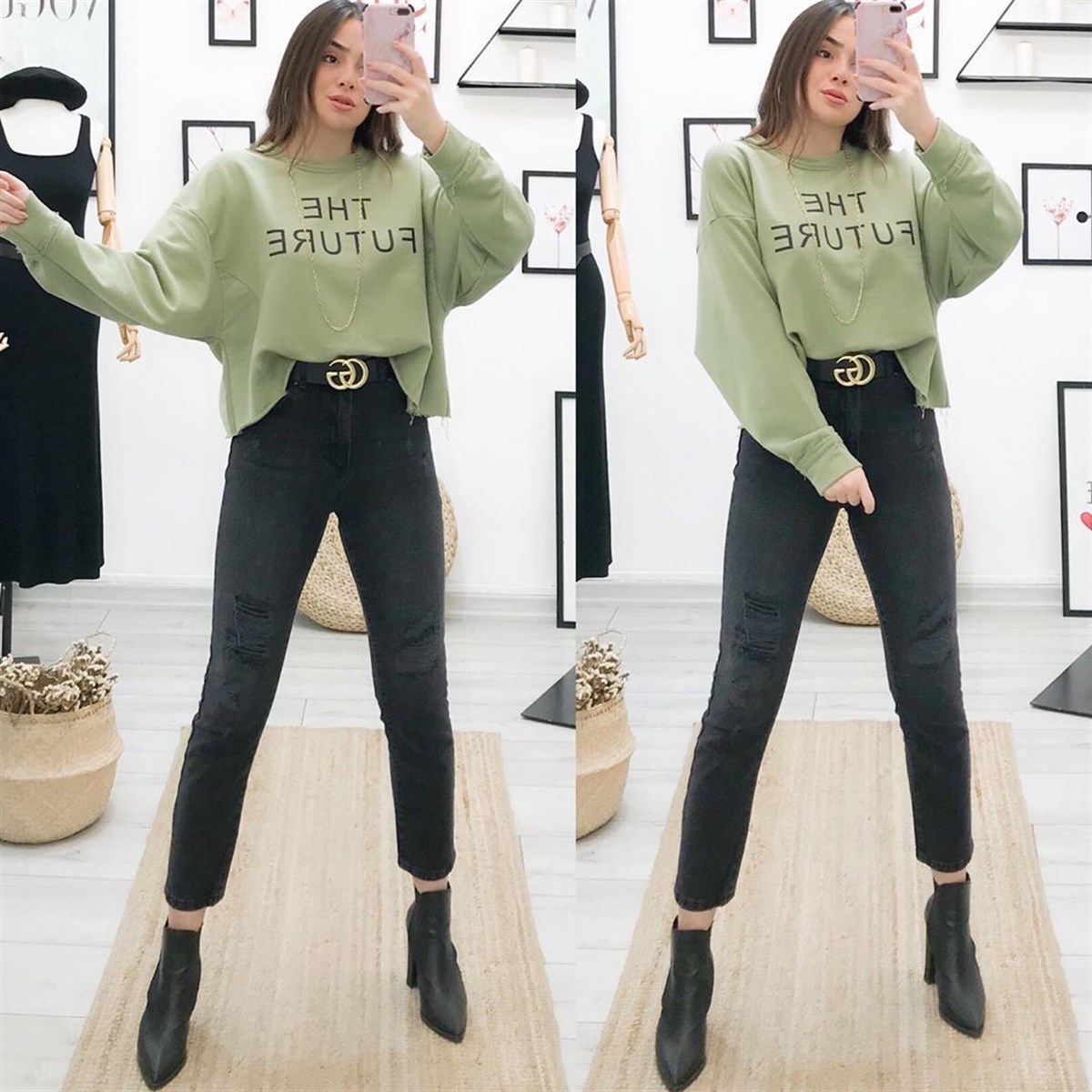 DİSTRESSED MOMSTRAİGHT JEAN