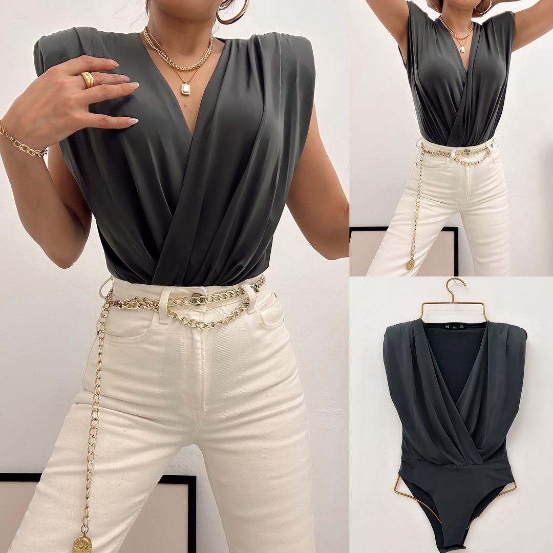 DIVA SANDY VATKALI BODYSUIT ANTRASİT