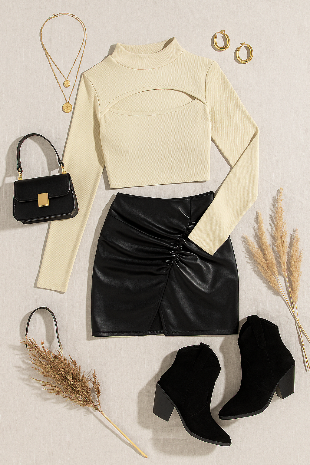 DORA DEKOLTELİ BLUZ EKRU