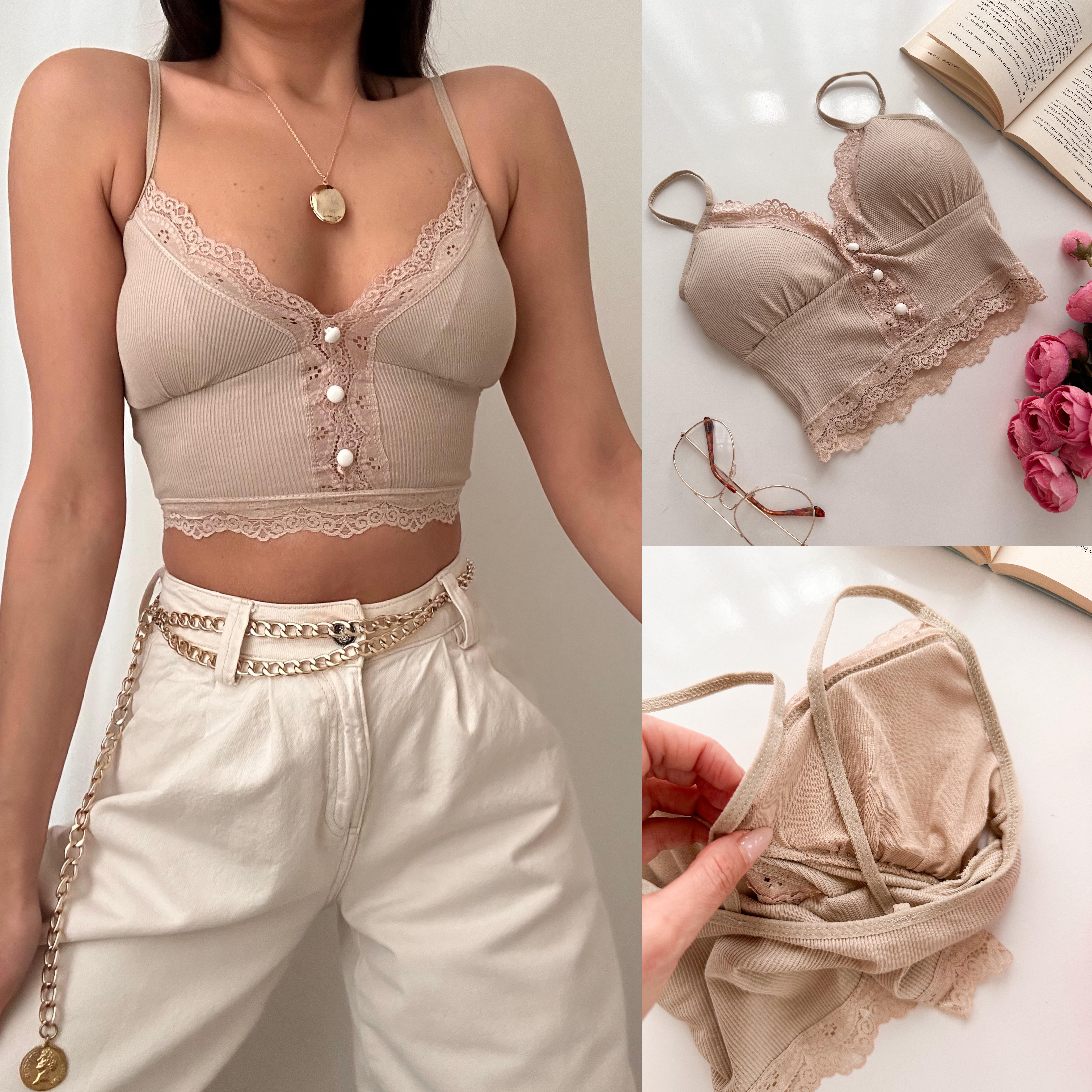 ELENA ÇIKARILABİLİR DOLGULU BÜSTİYER BEJ