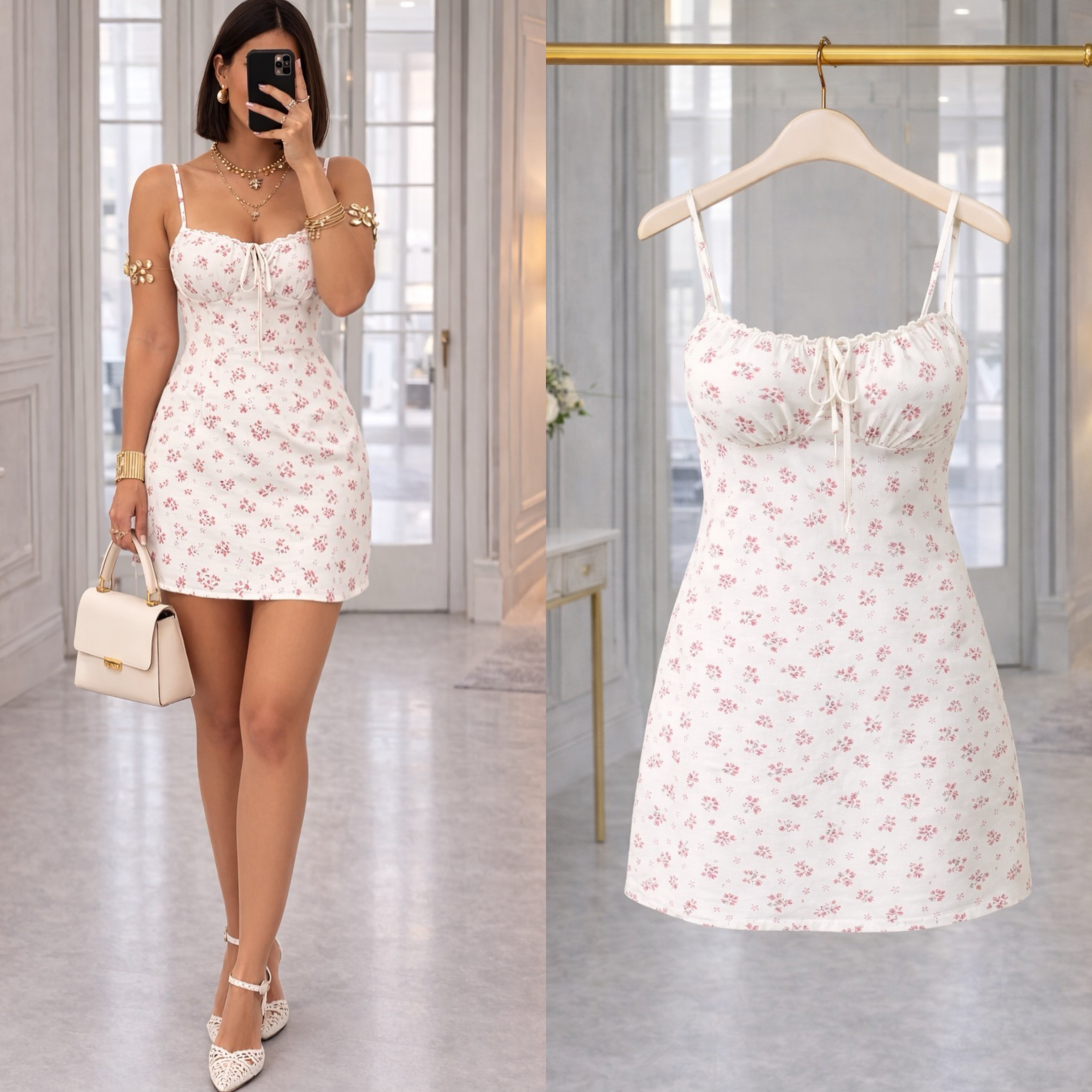 FLOW ASTARLI FERMUARLI ELBİSE