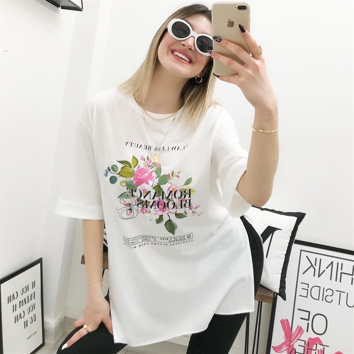 FLOWER TUNİK T-SHİRT