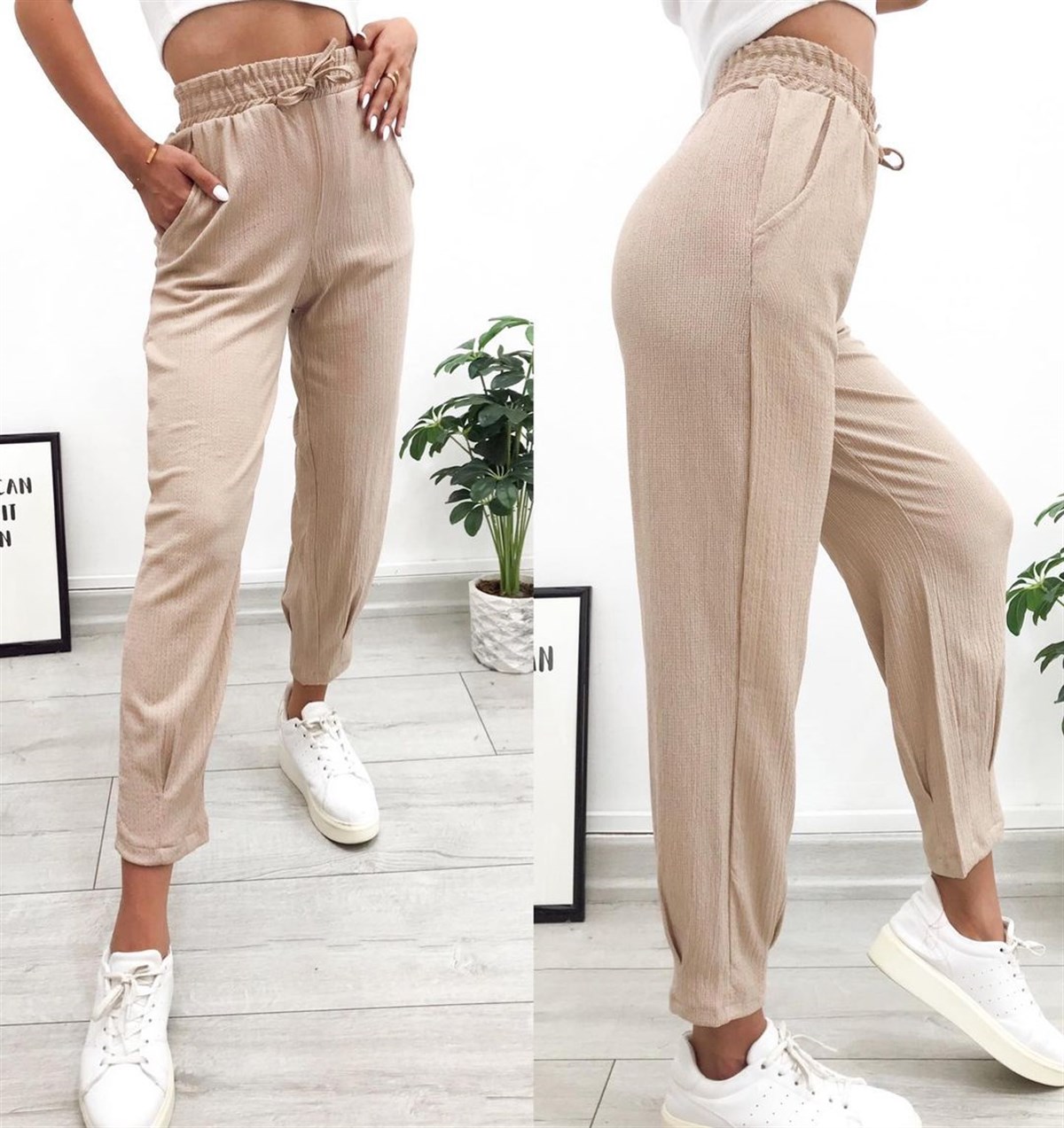 HENNA KRİNKLE PANTOLON