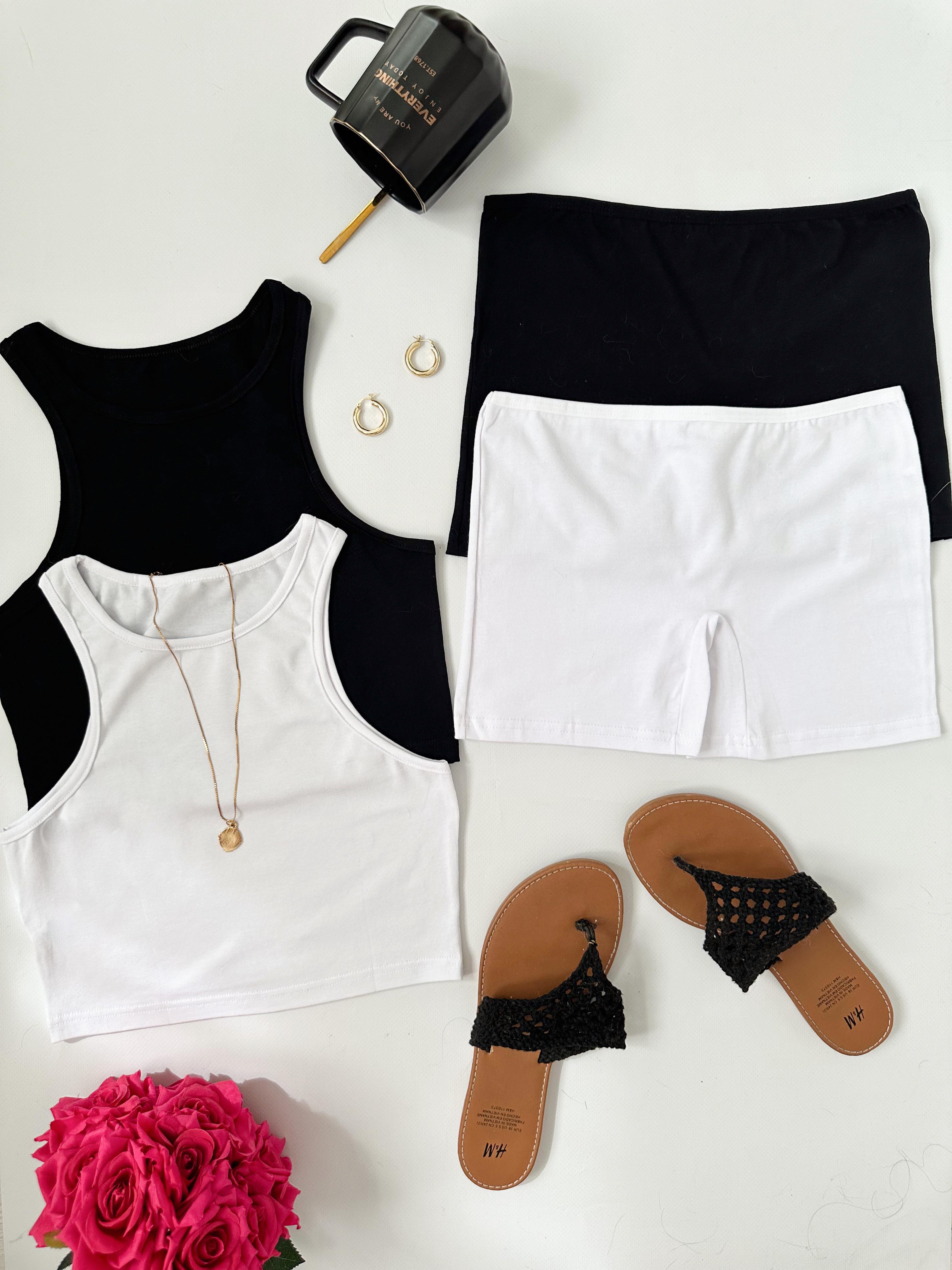 HM HALTER YAKA BASIC CROP TOP