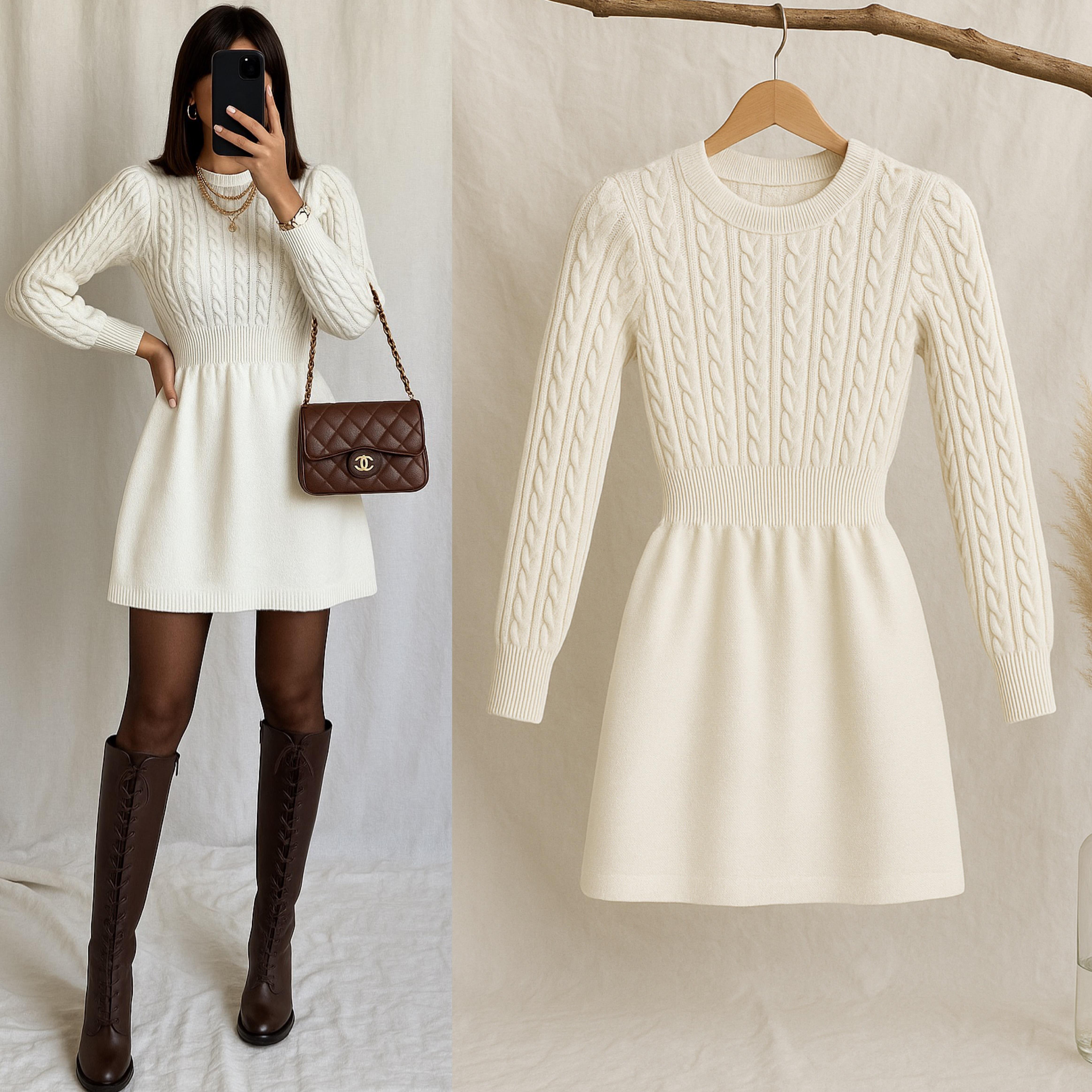 INNA TRİKO ELBİSE(İÇ GÖSTERMEZ)