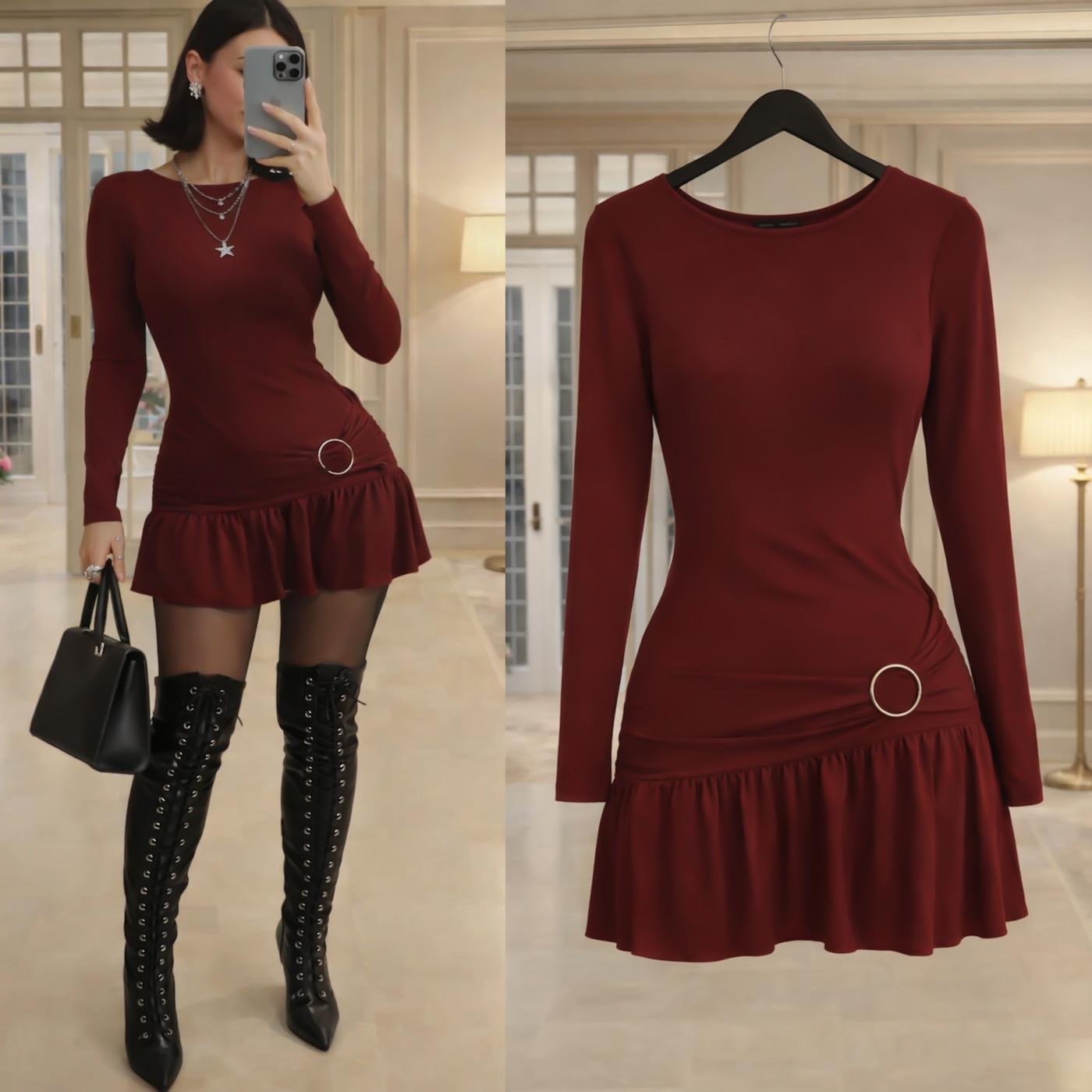 JANE AKSESUARLI SANDY ELBİSE