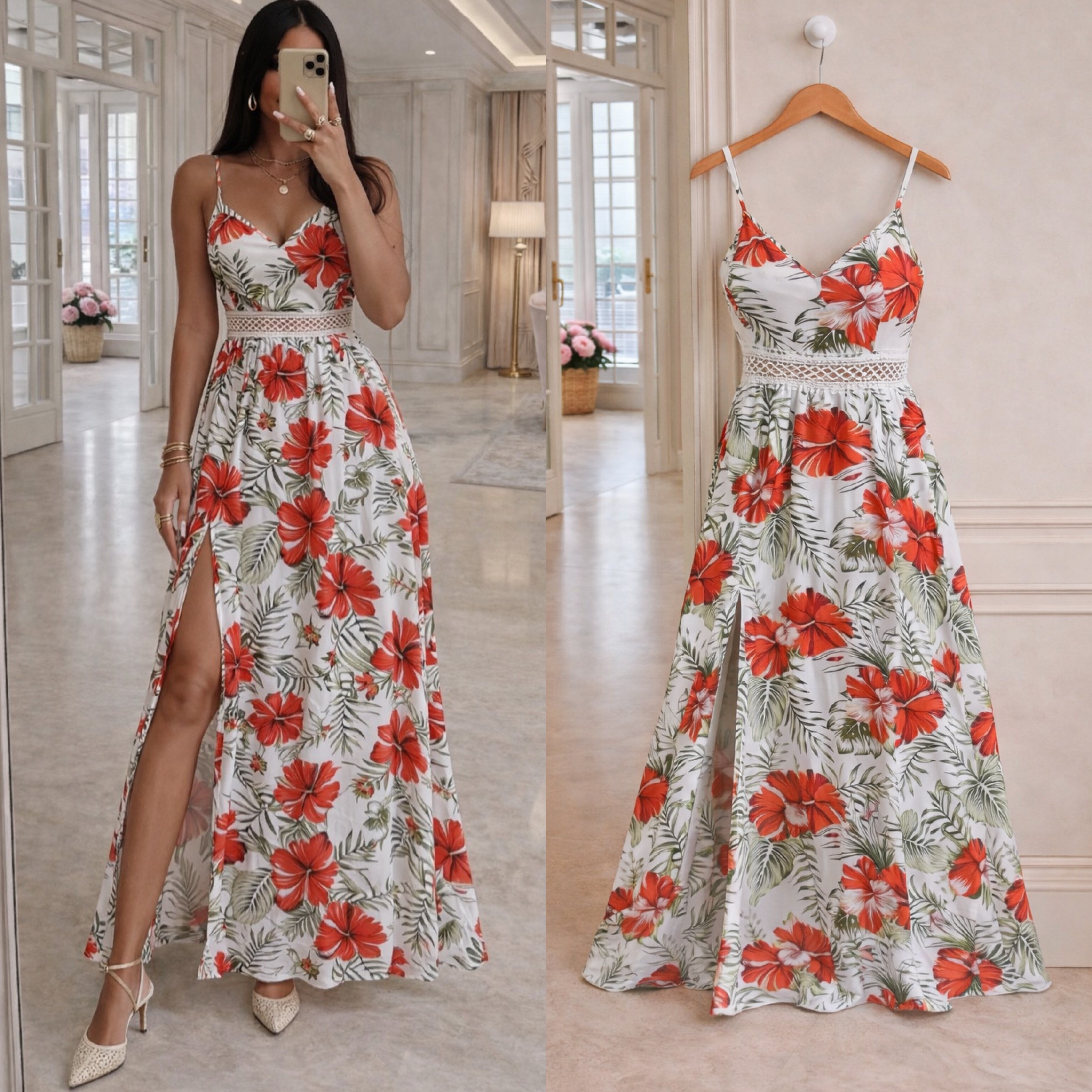 JULSA AYARLANABİLİR ASKILI ELBİSE