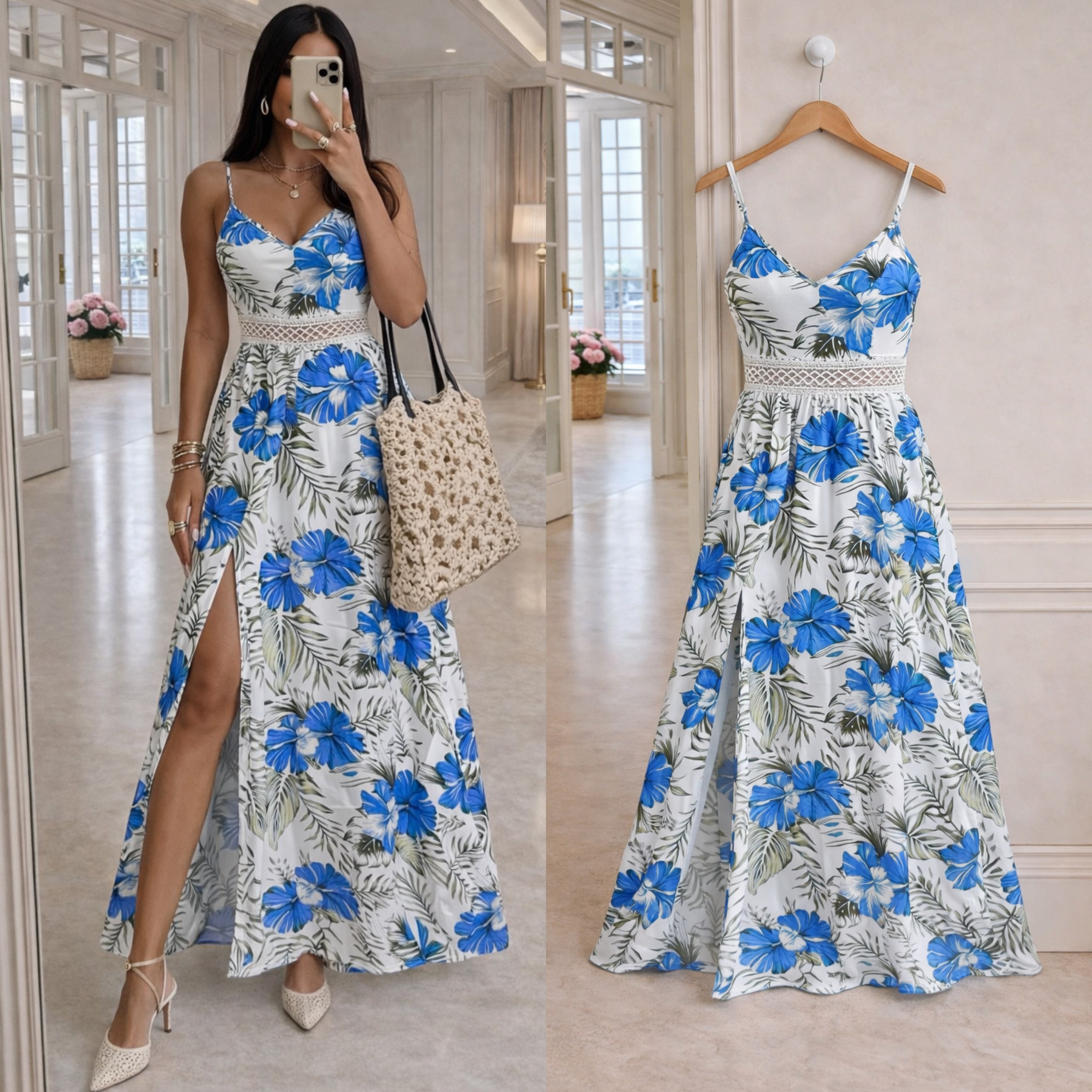 JULSA AYARLANABİLİR ASKILI ELBİSE