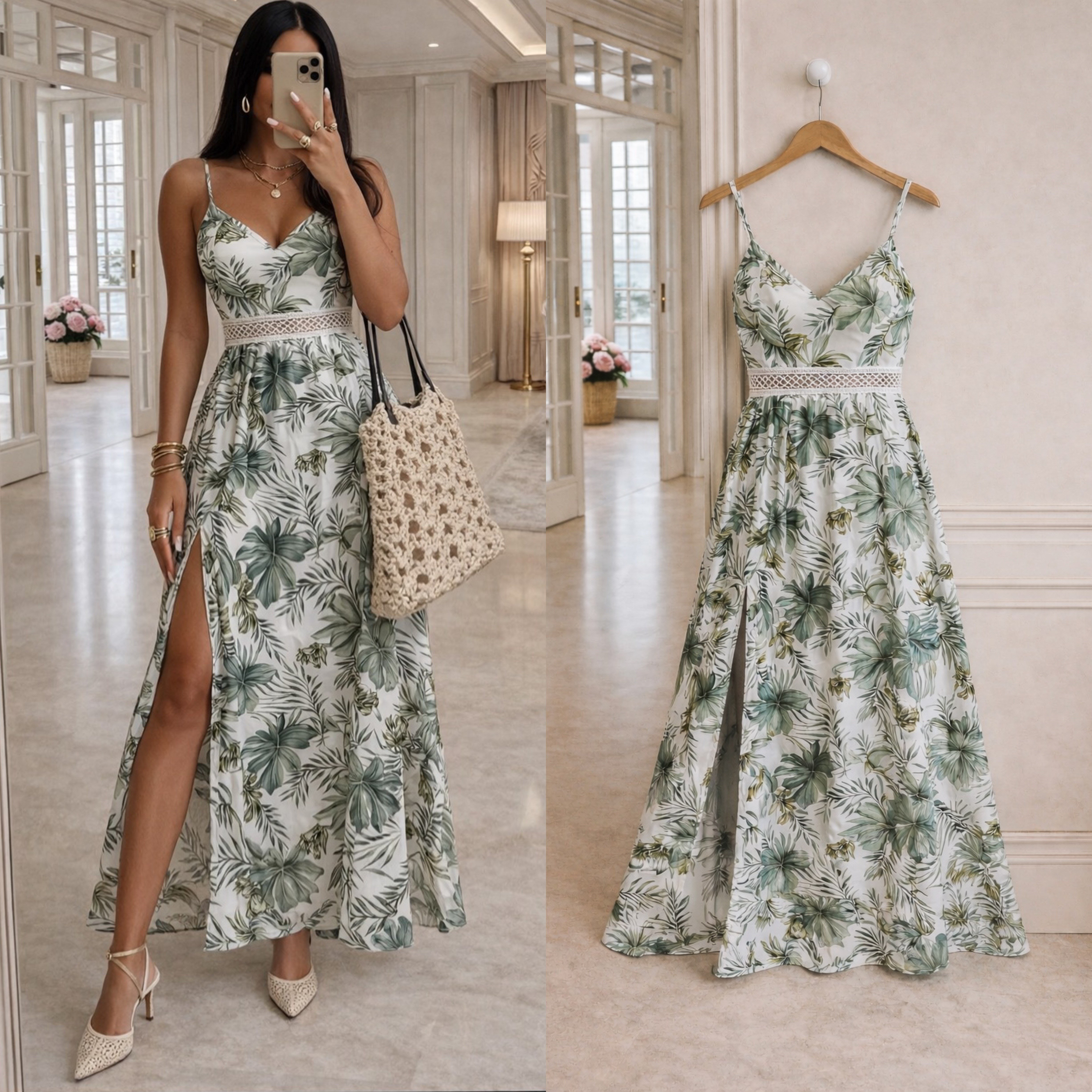 JULSA AYARLANABİLİR ASKILI ELBİSE