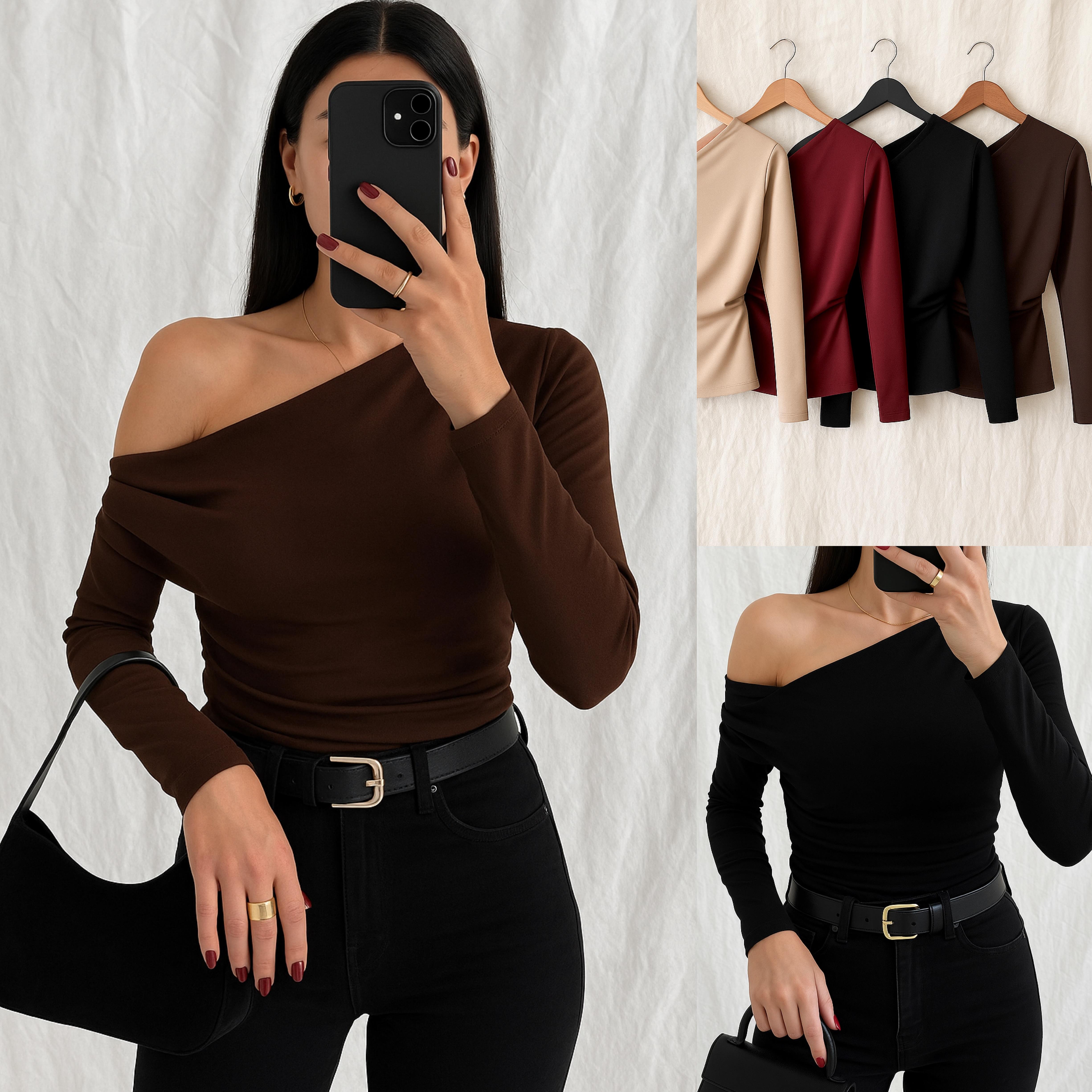 LALILA SANDY ASİMETRİK BLUZ