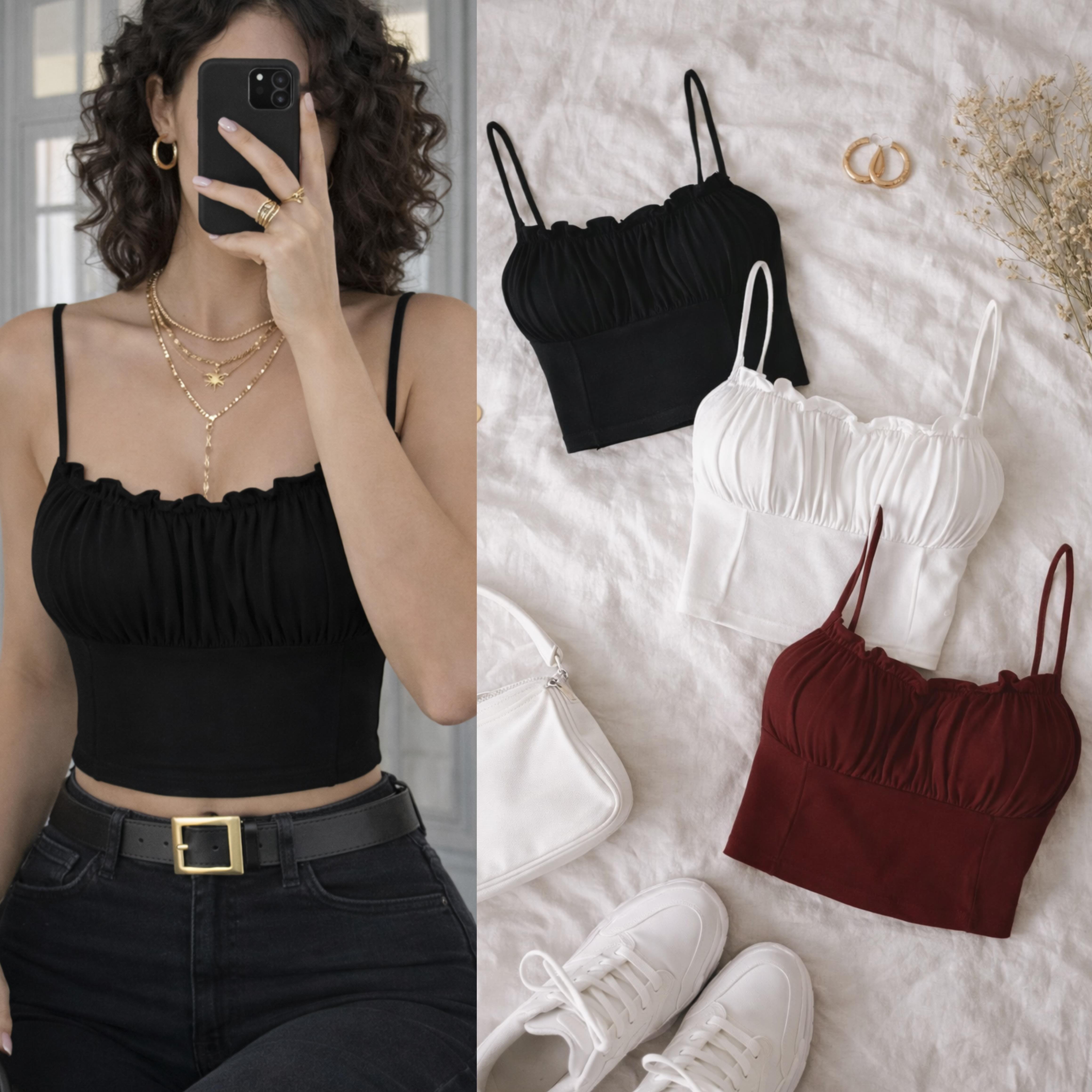 LARY GÖĞSÜ DOLGULU CROP ATLET