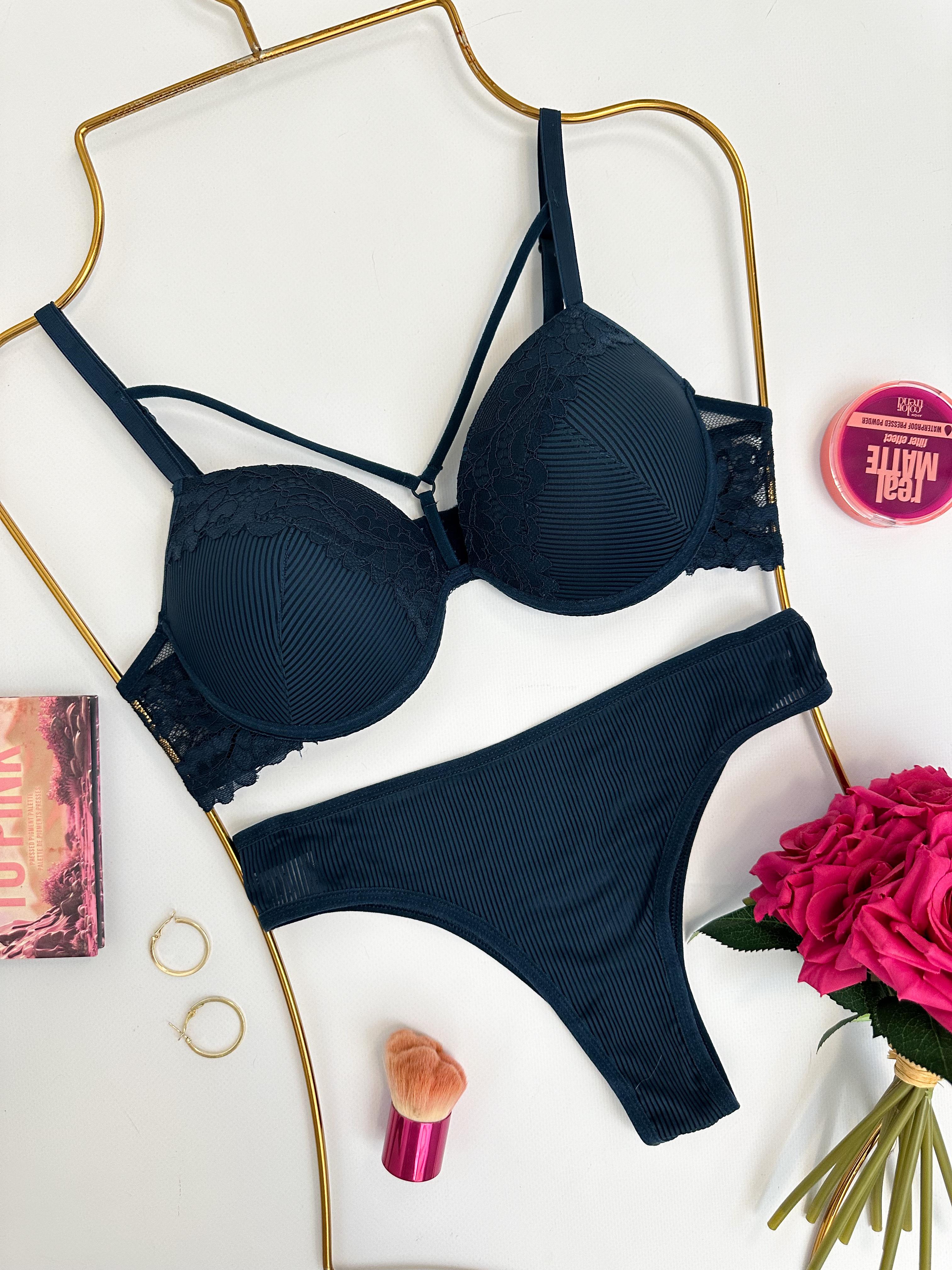 LAUREN PUSH UP DOLGULU İÇ ÇAMAŞIR TAKIM PETROL MAVİSİ