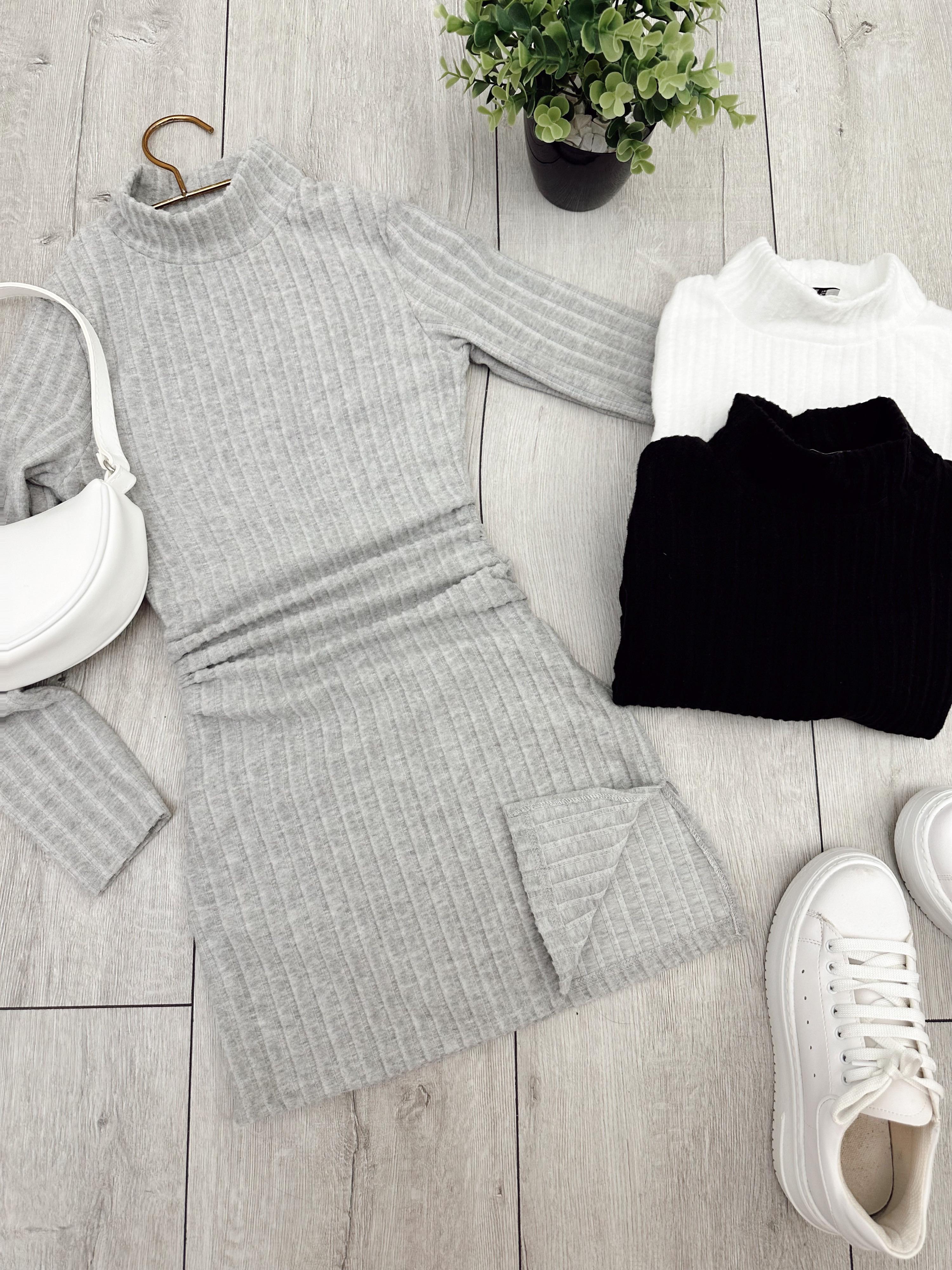 LAVINIA YUMOŞ YIRTMAÇLI ELBİSE 