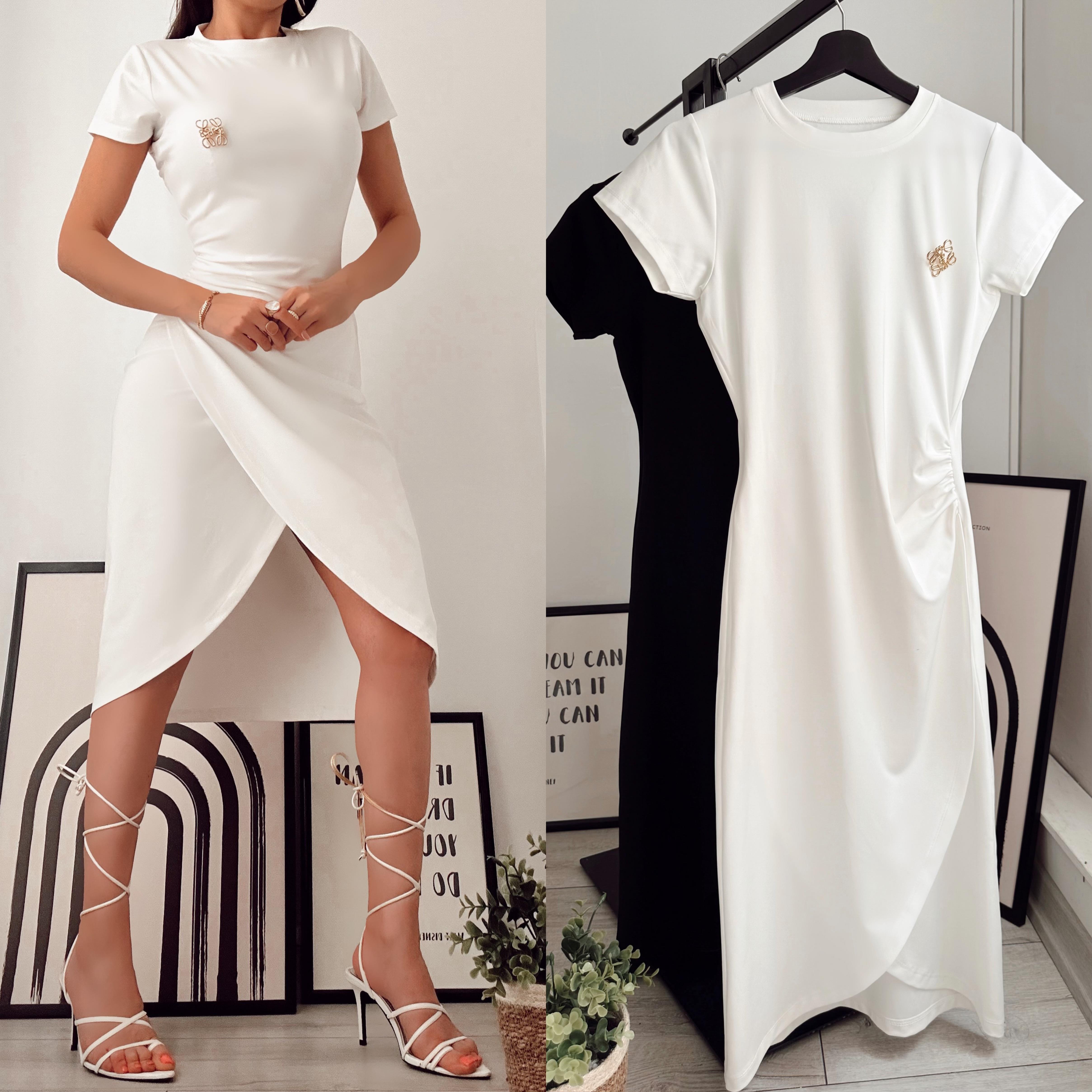 LENA ÇIKARILABİLİR BROŞLU SANDY YIRTMAÇLI ELBİSE