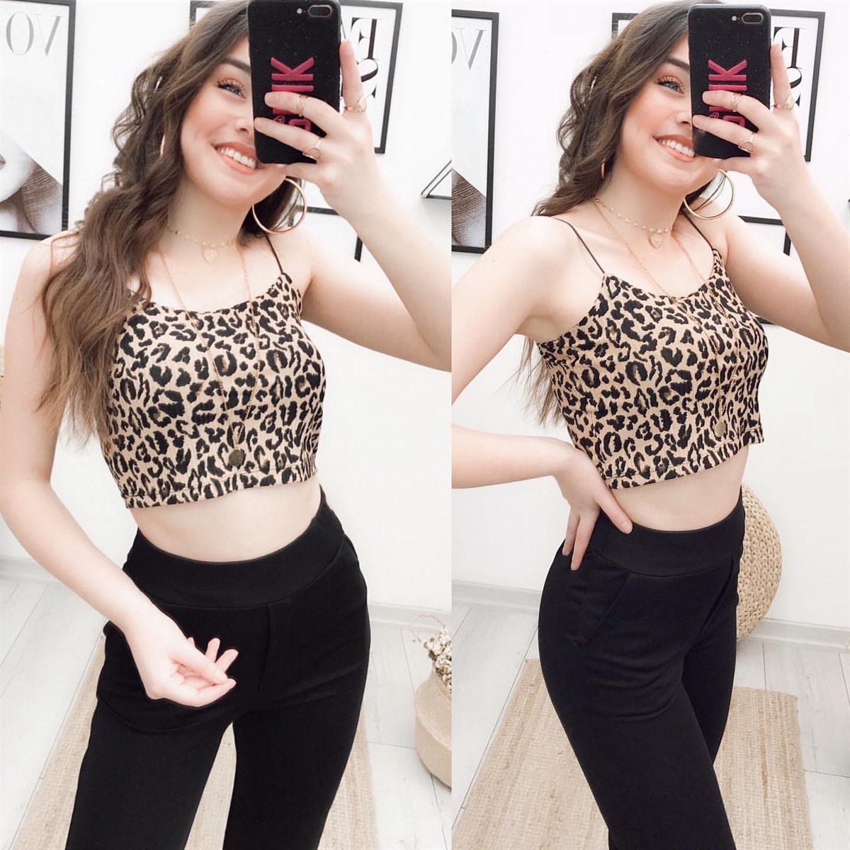 LEOPAR İP ASKI BÜSTİYER