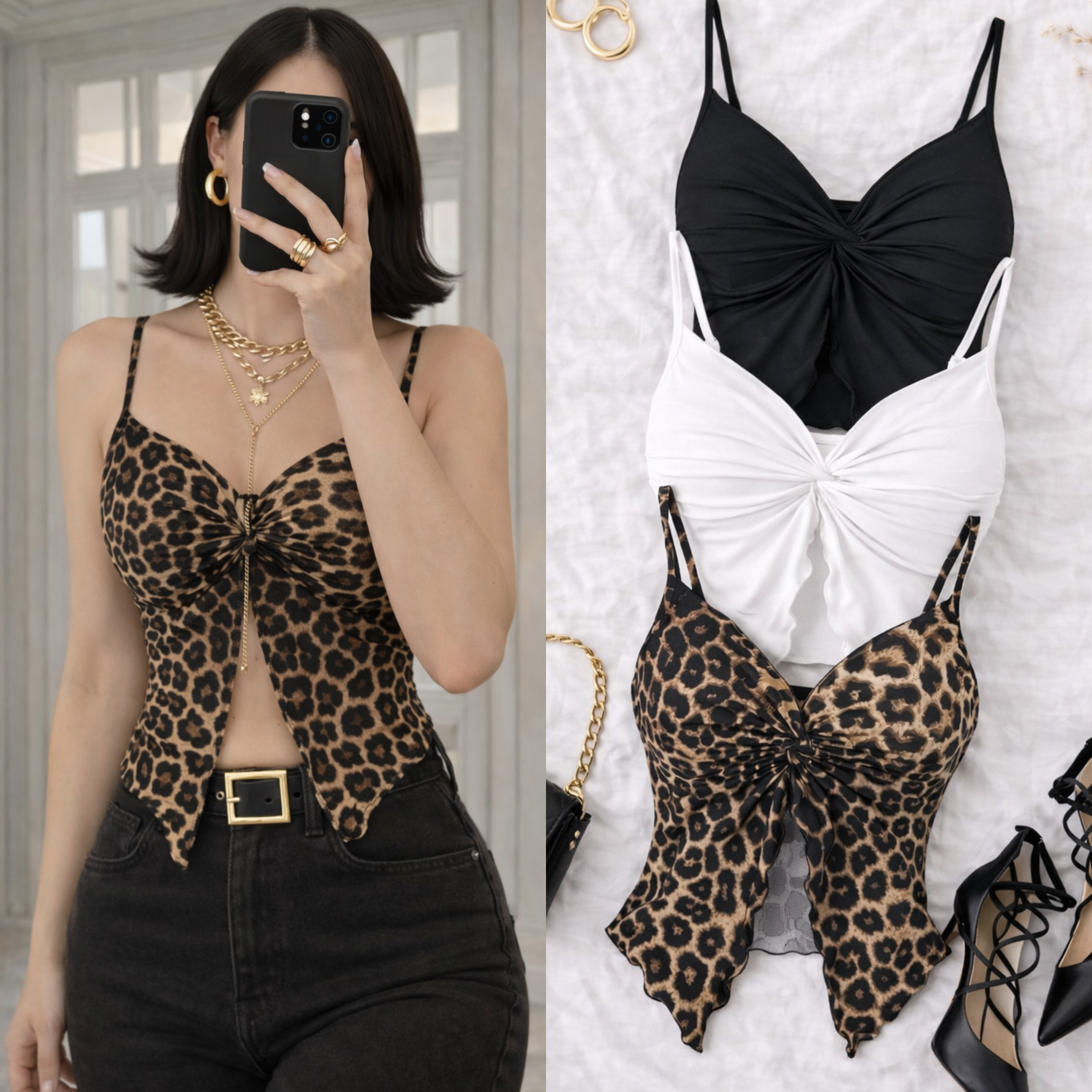 LINRA GÖĞSÜ ÇIKARILABİLİR DOLGULU BLUZ 