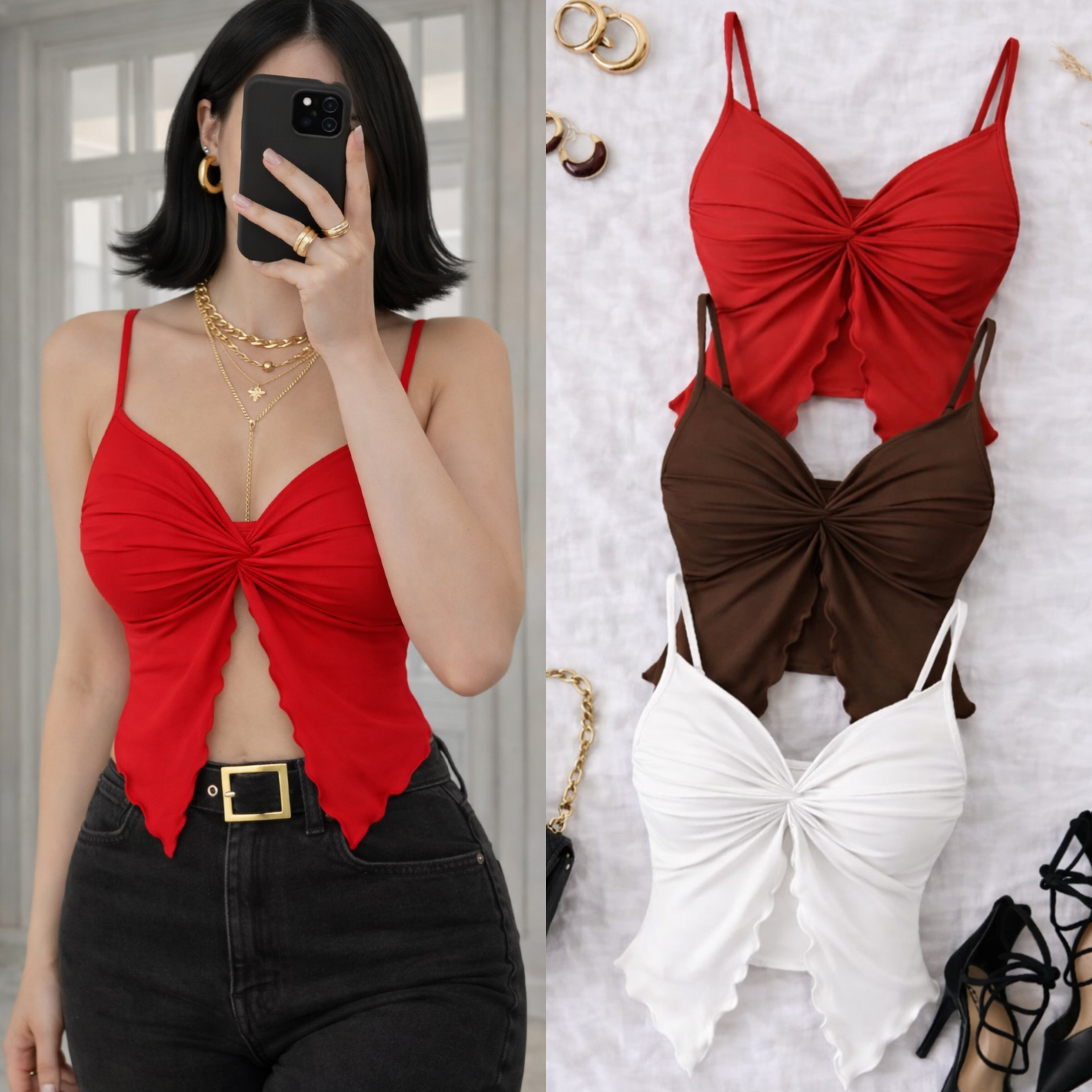 LINRA GÖĞSÜ ÇIKARILABİLİR DOLGULU BLUZ