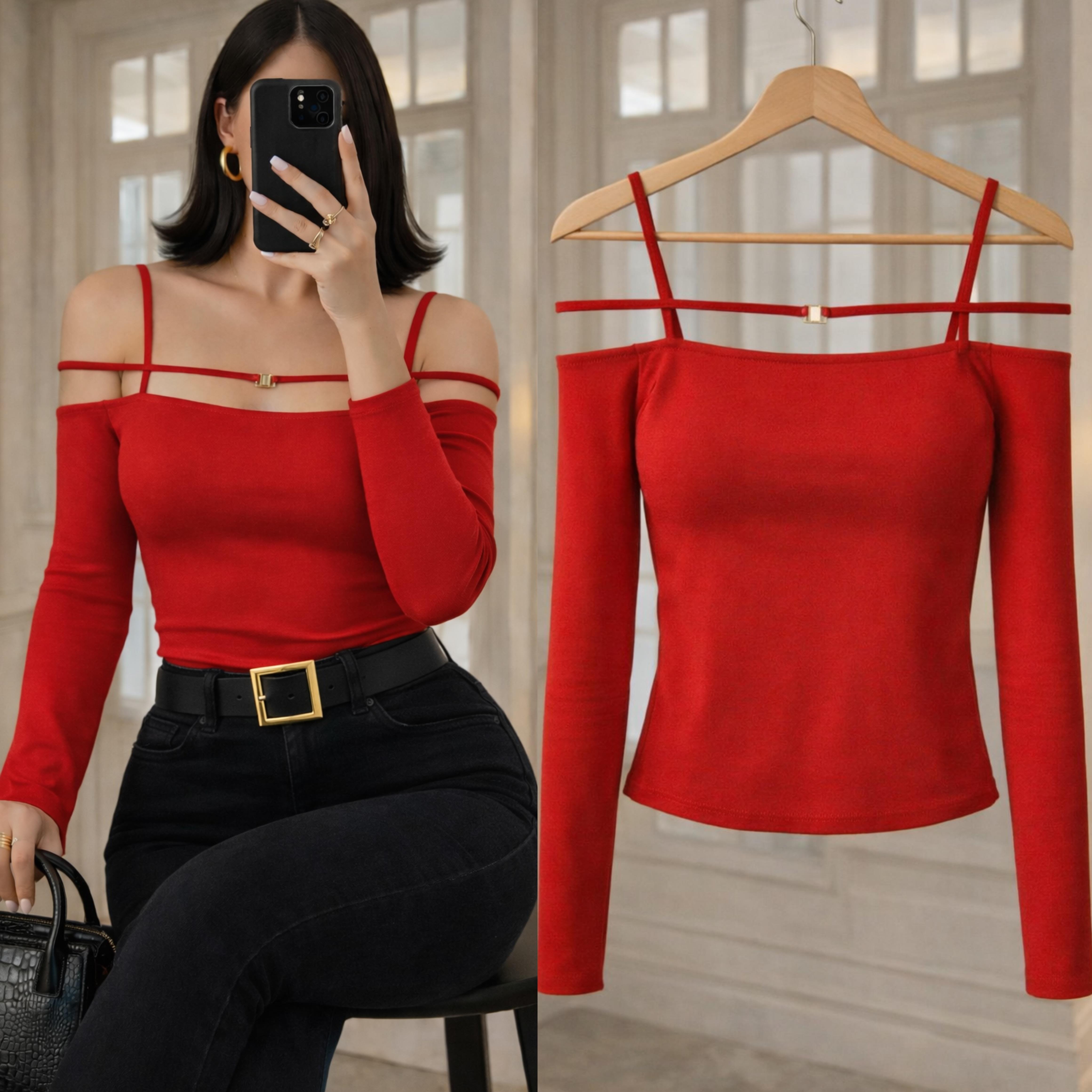 LINYA AKSESUARLI BLUZ