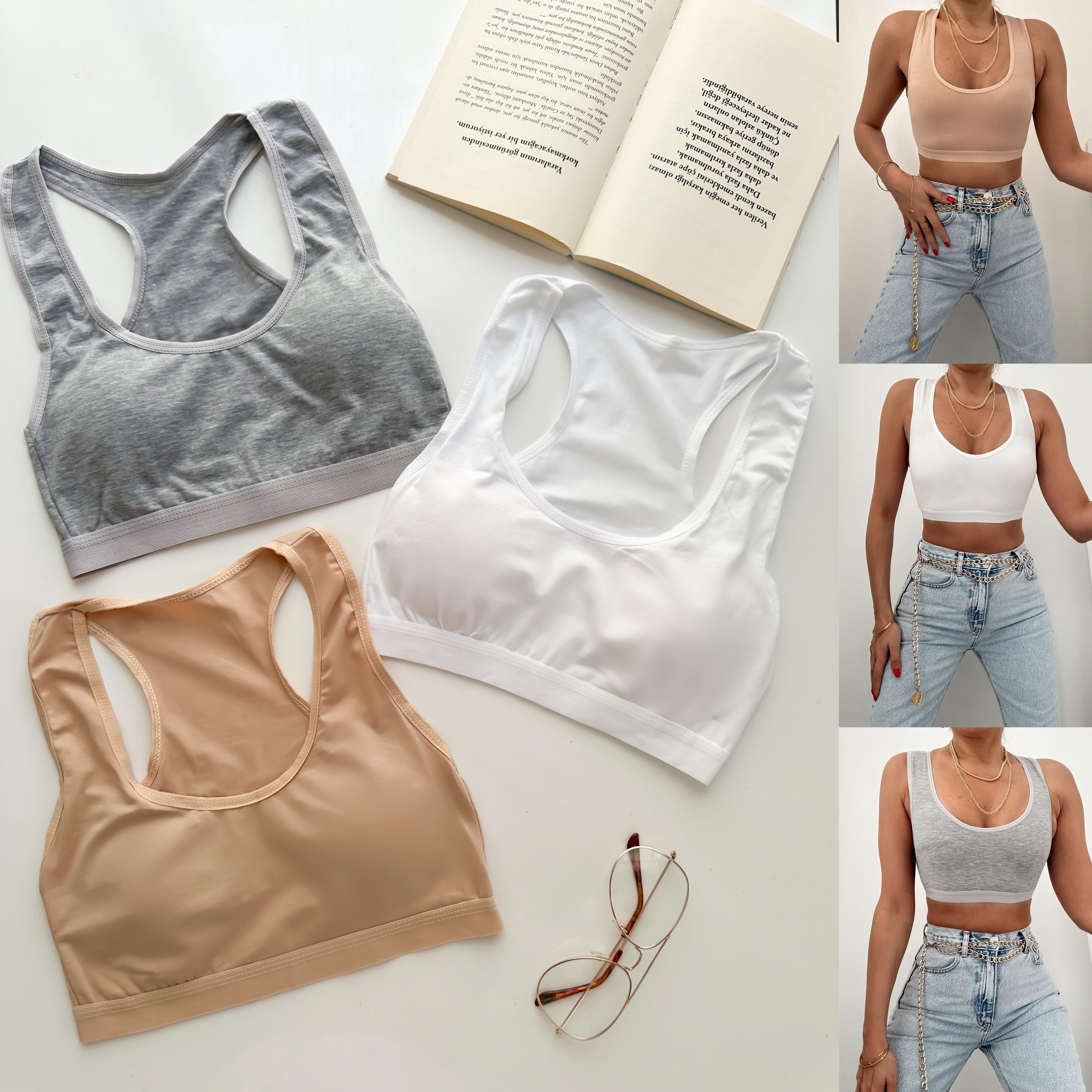 LOLA ÇIKARILABİLİR PEDLİ HALTER YAKA BUSTİYER 