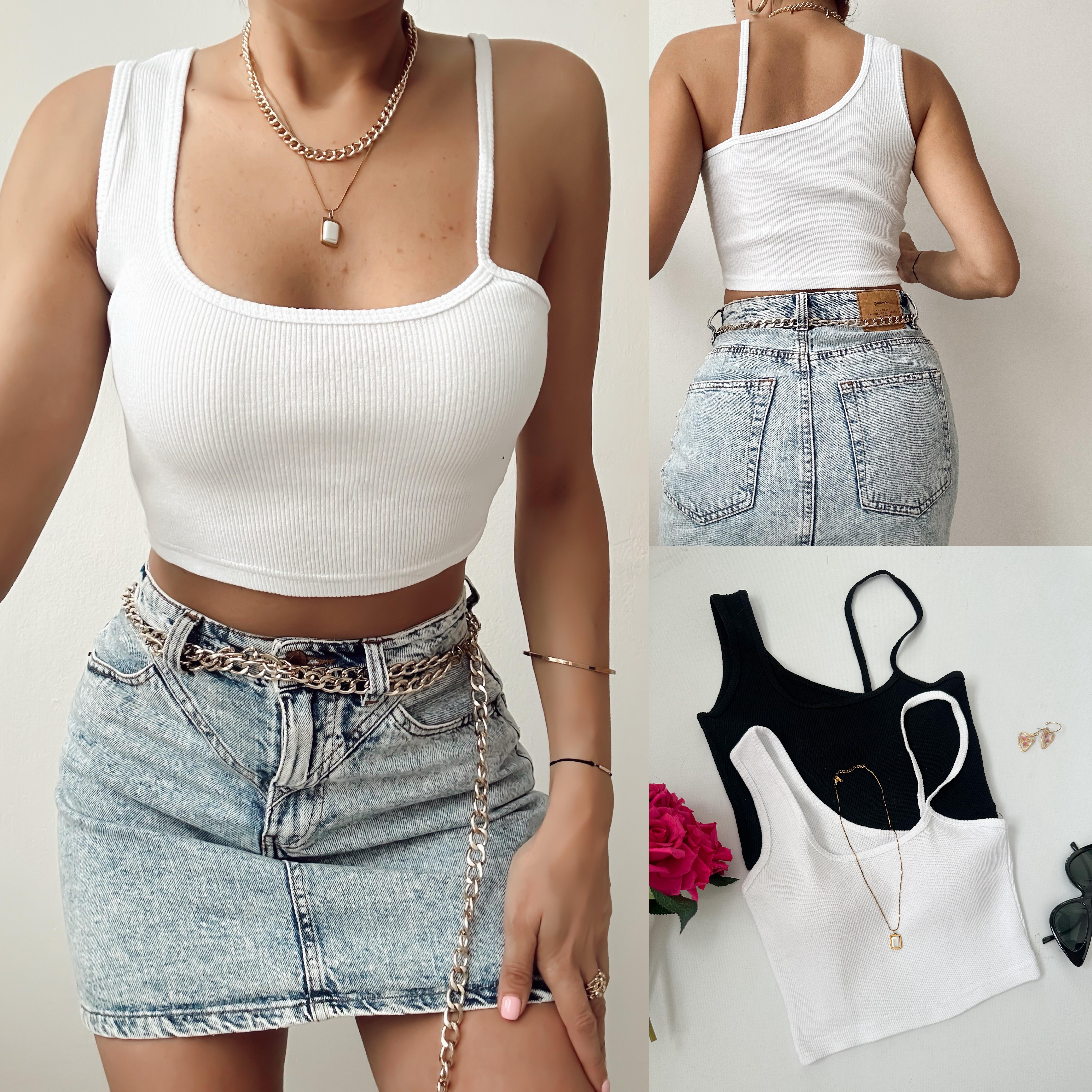 LOLY ÇIKARILABİLİR DOLGULU CROP TOP 