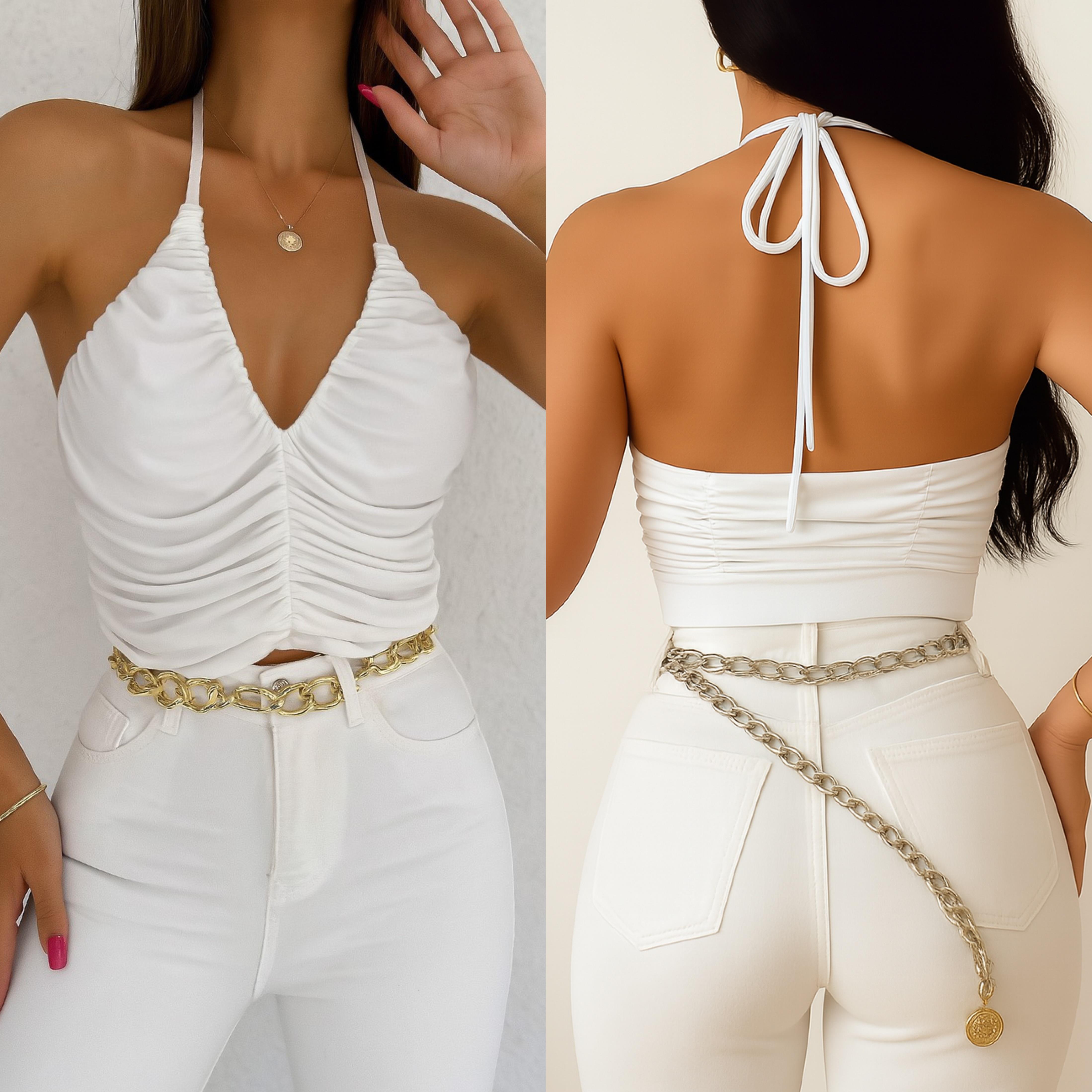 MANDY BÜZGÜLÜ BLUZ BEYAZ