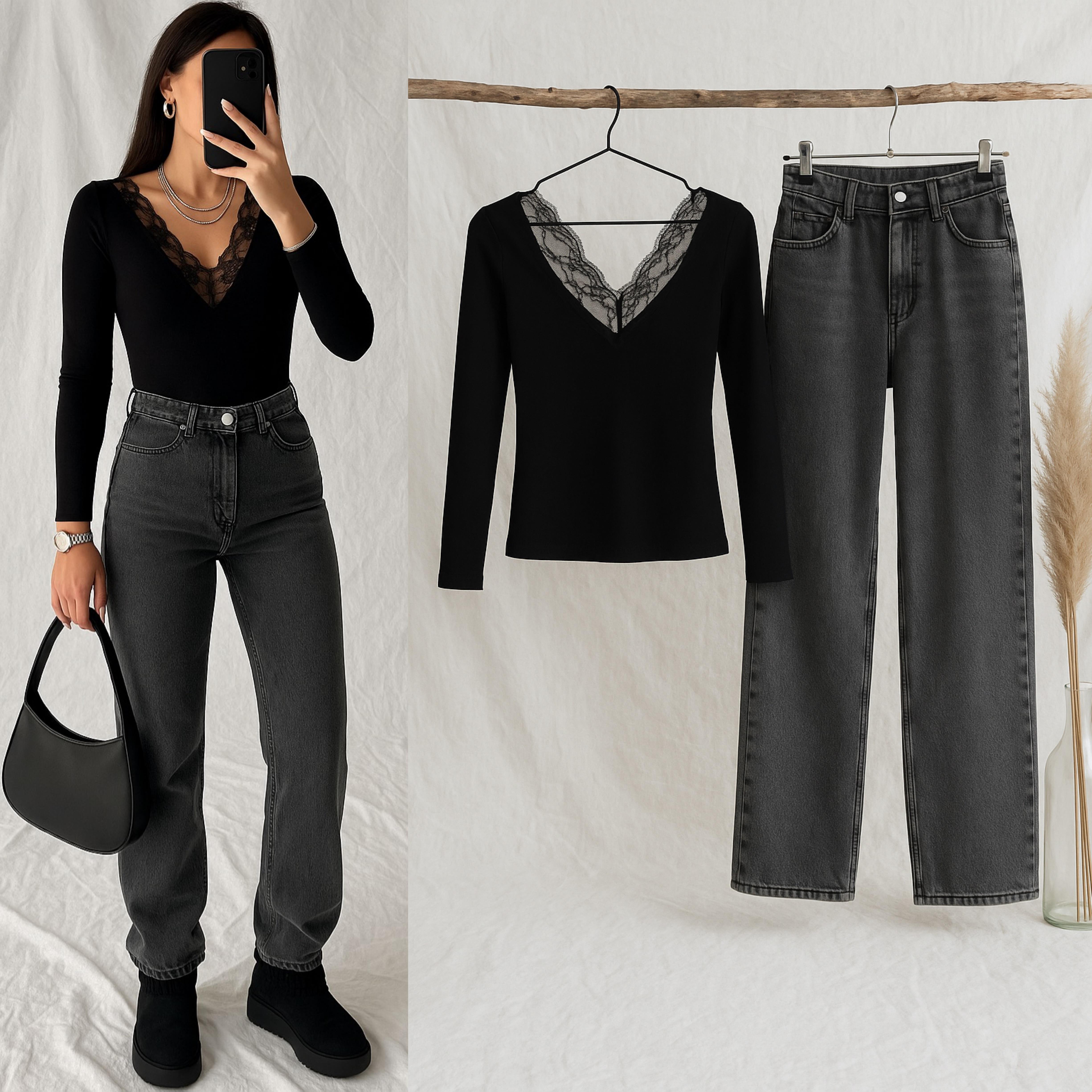 MANIA PUSH UP GREY JEAN