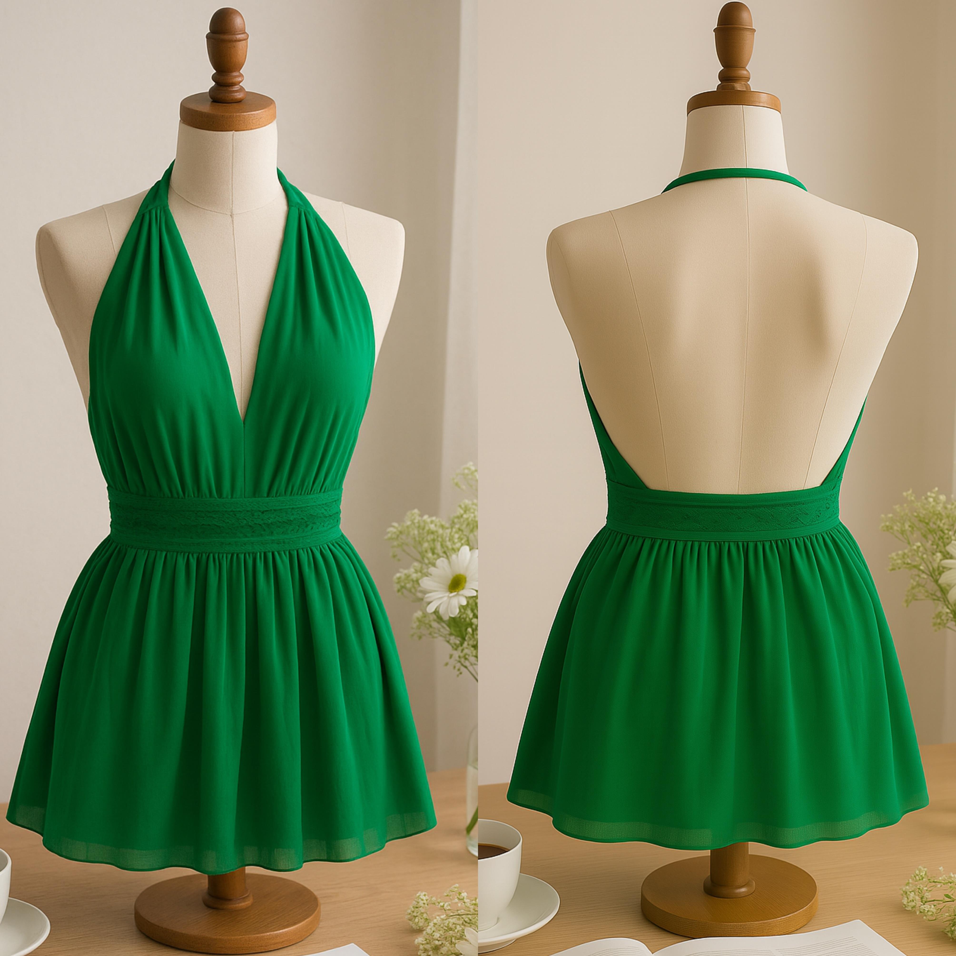 MARILYN TÜL DEKOLÖTELİ GECELİK GREEN