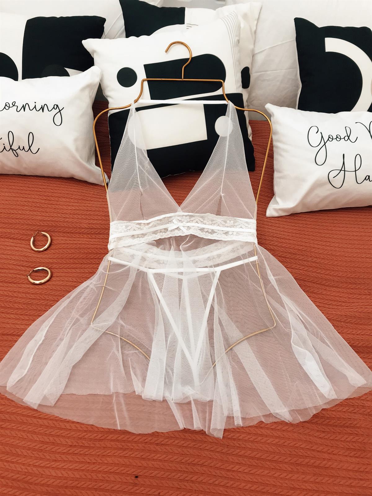 MARILYN TÜL GECELİL STRİNG TAKIM 