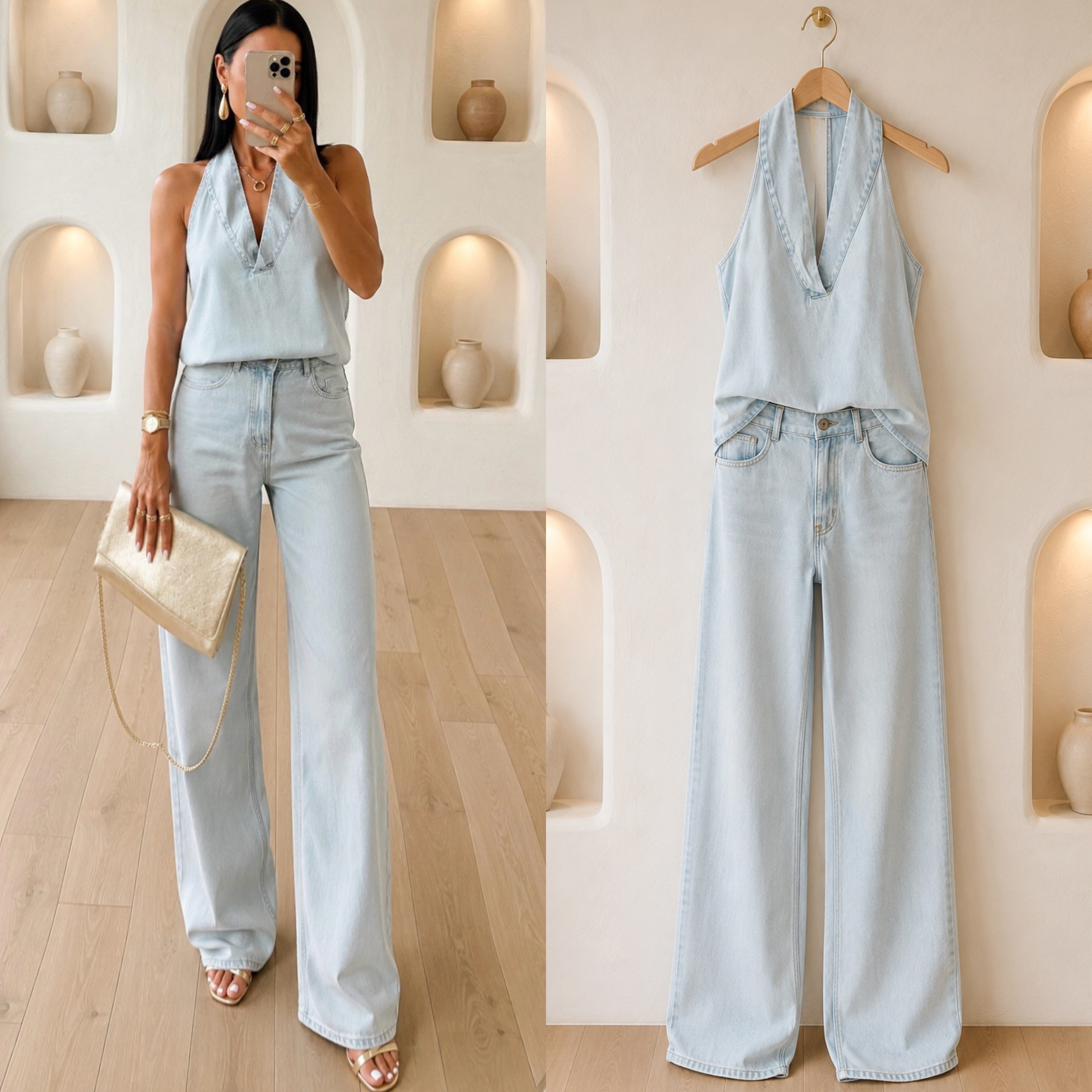 MLY YUMUŞAK JEAN BLUZ PANTOLON TAKIM