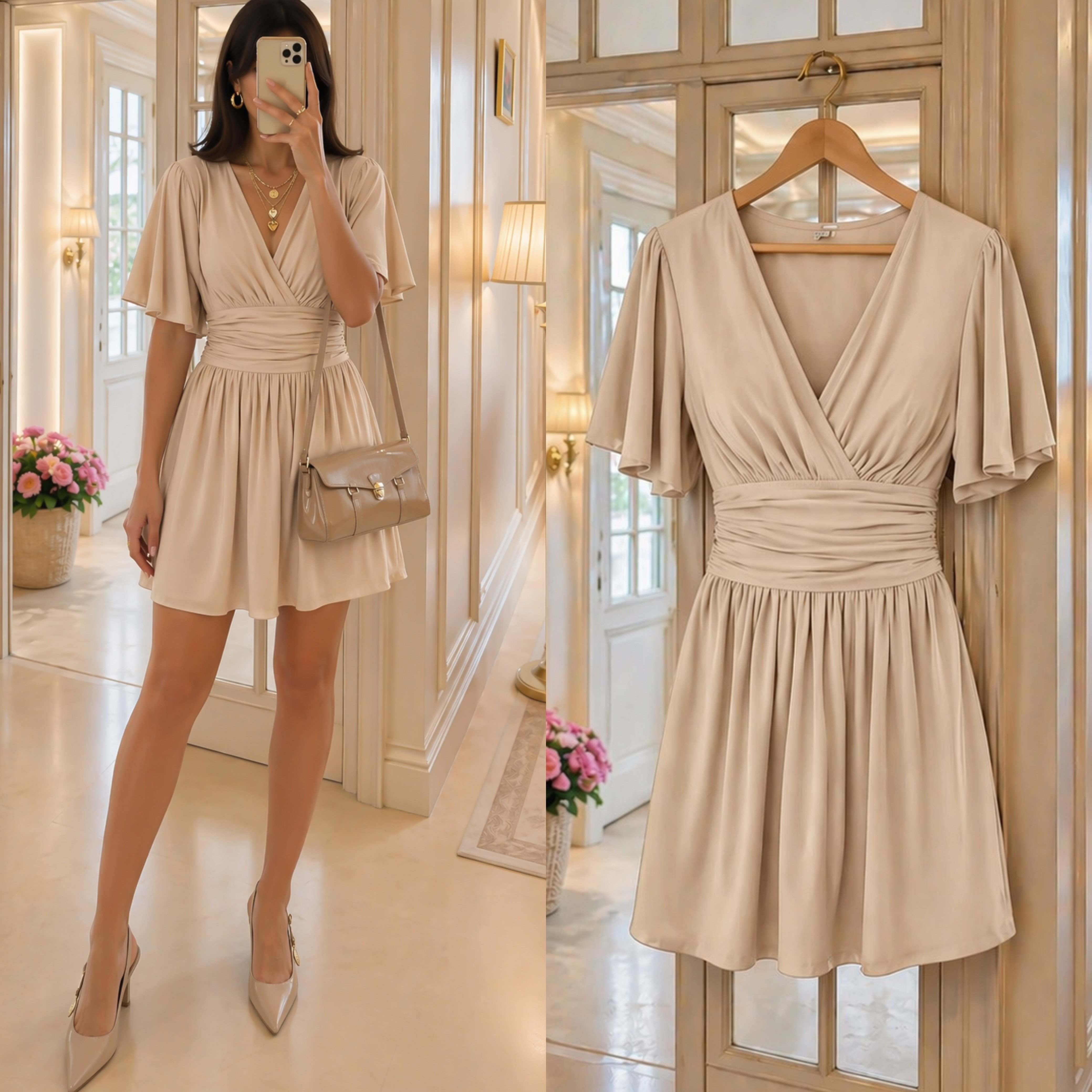 MOLDY SANDY ESNEK ELBİSE