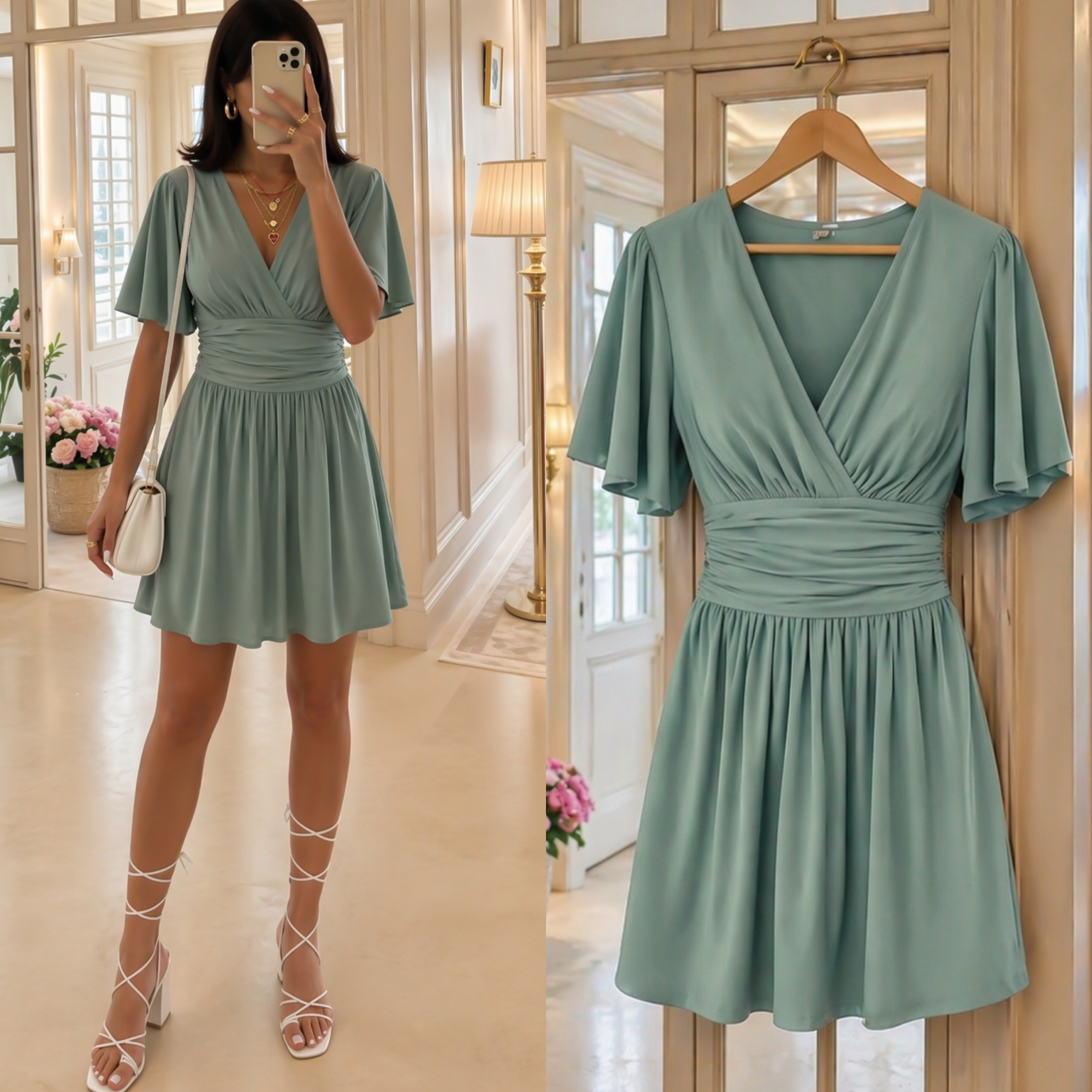 MOLDY SANDY ESNEK ELBİSE