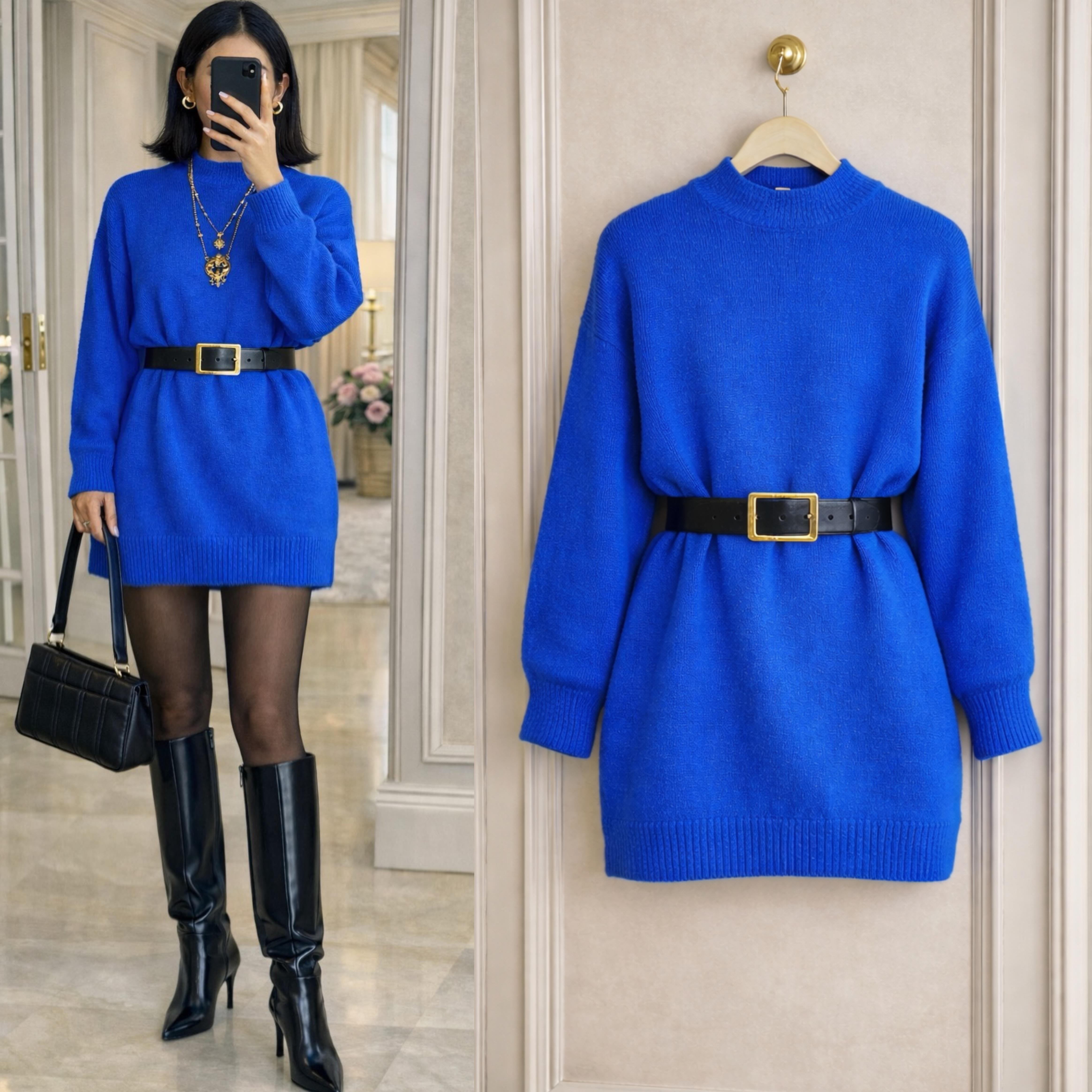 MOLENA ÇIKARILABİLİR KEMERLİ TUNİK KAZAK