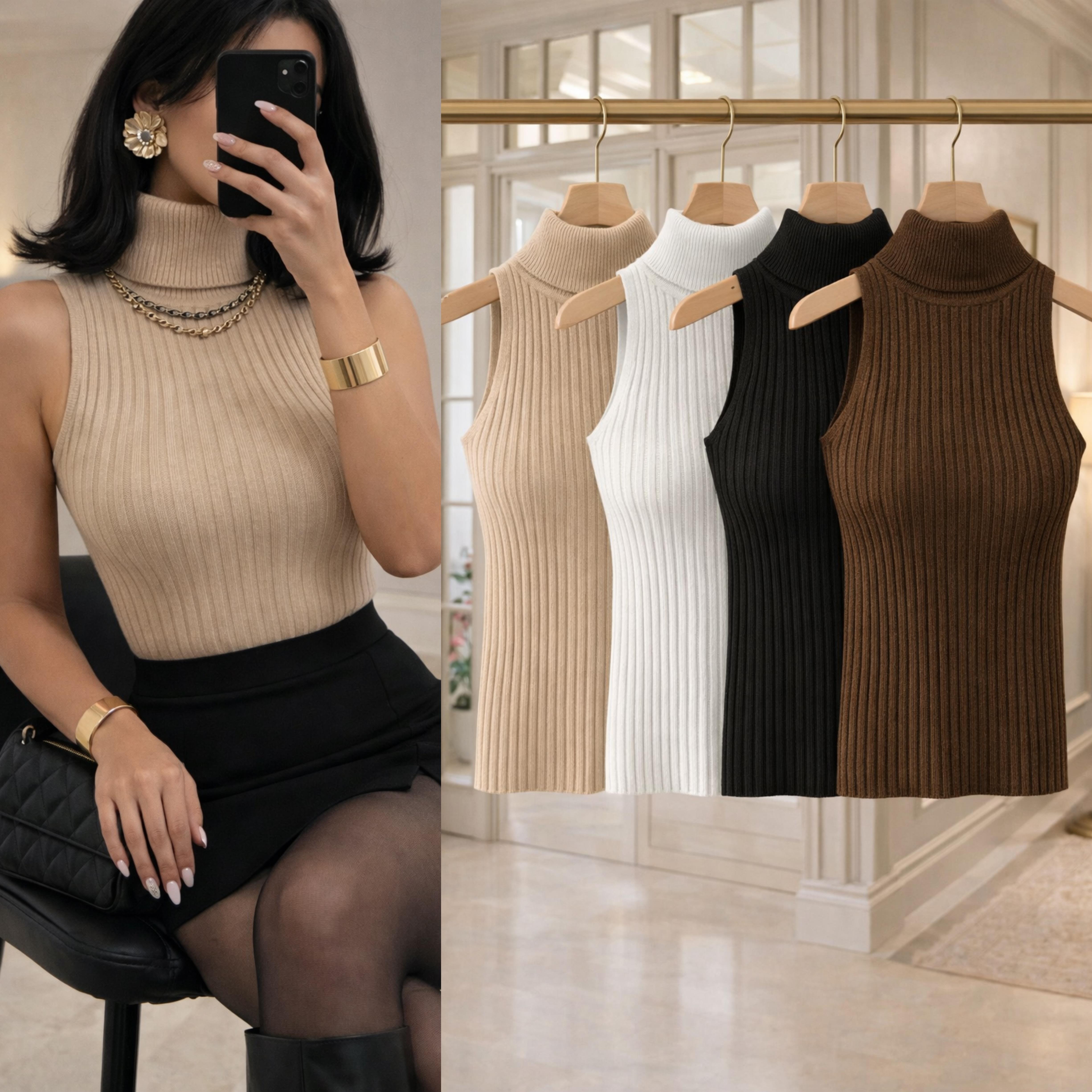 MONNA TRİKO KOLSUZ BLUZ