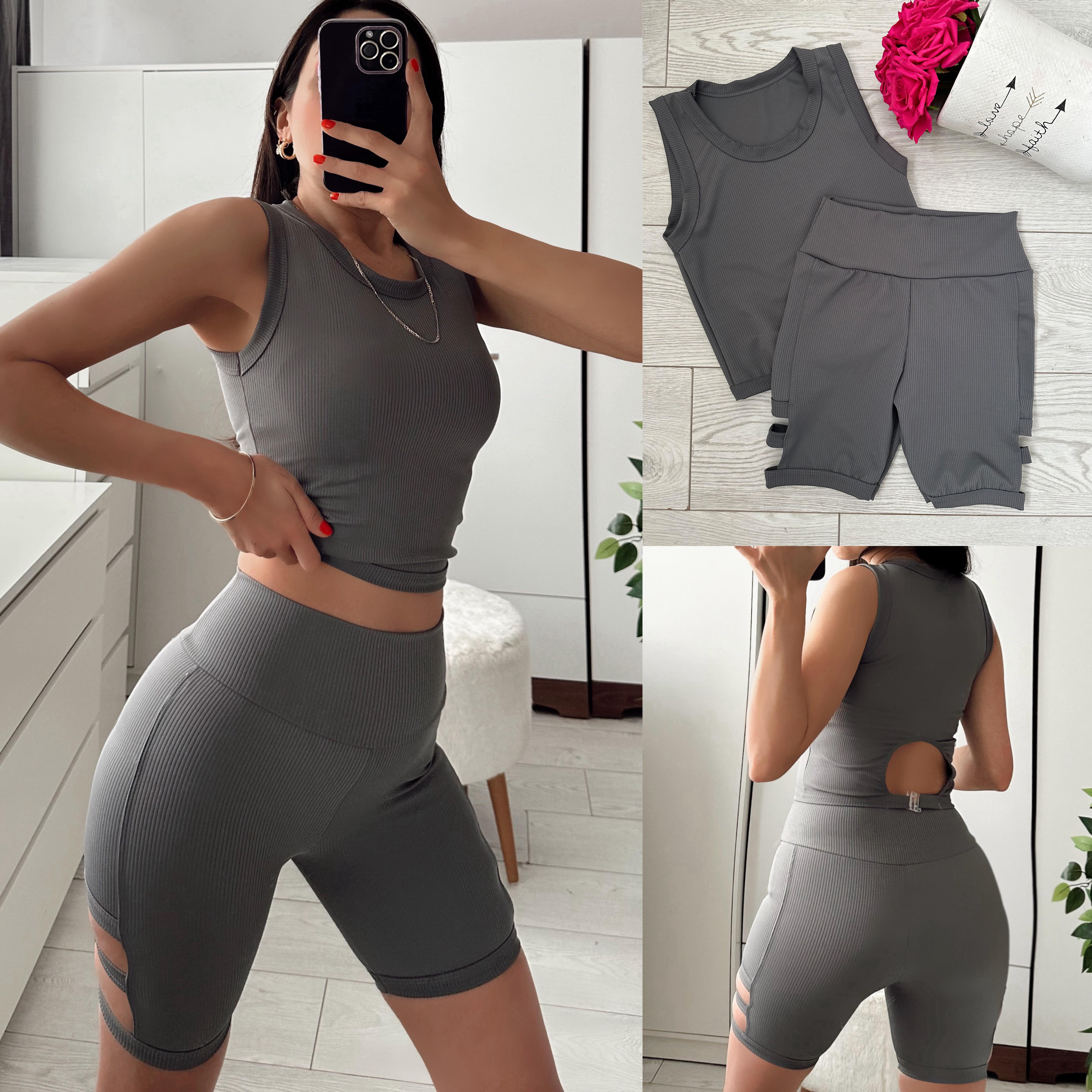 MYFIT TOPARLAYICI PUSH UP BİKER TAKIM